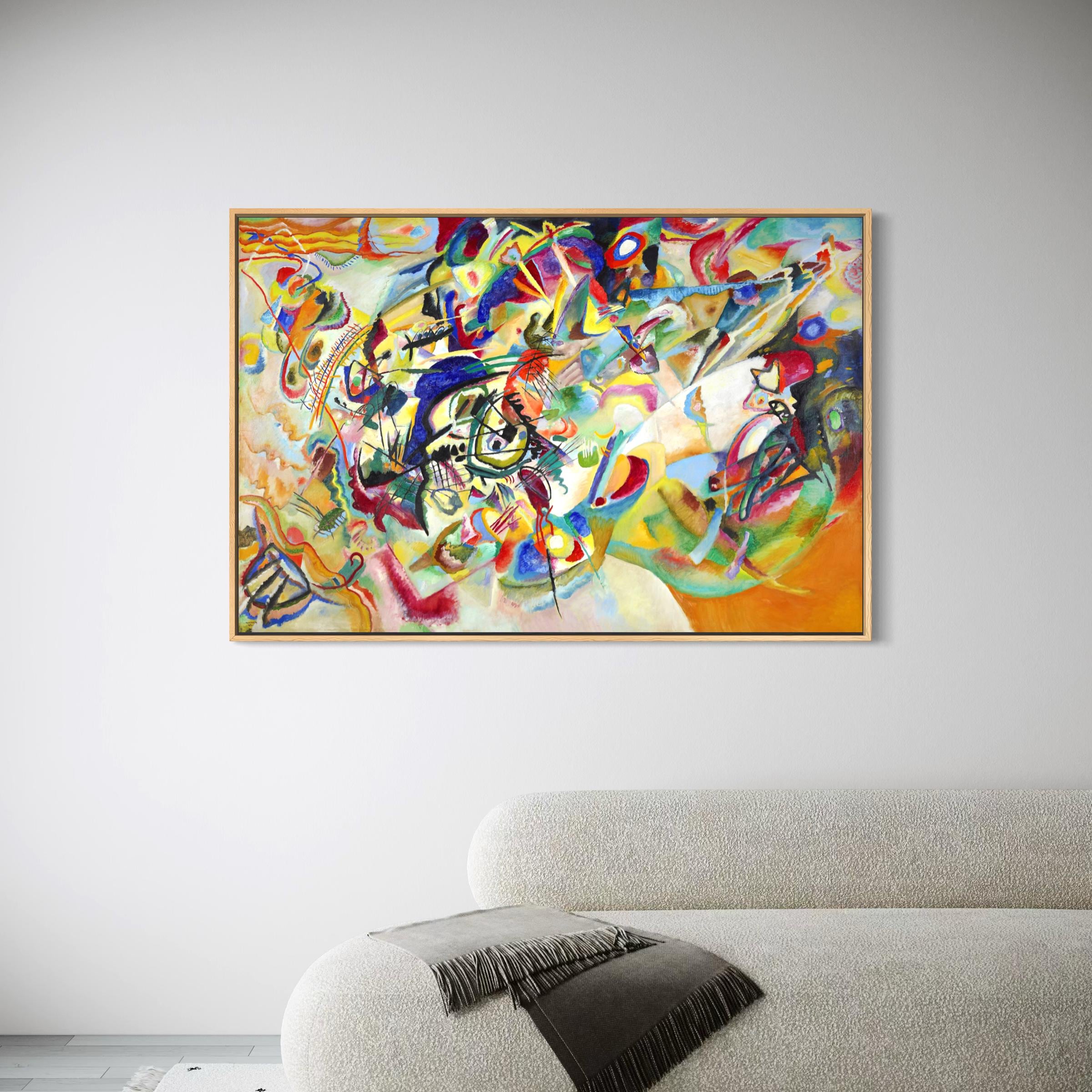 Wassily Kandinsky Composition VII | Geometric Abstraction Canvas Wall Art | Poster Print
