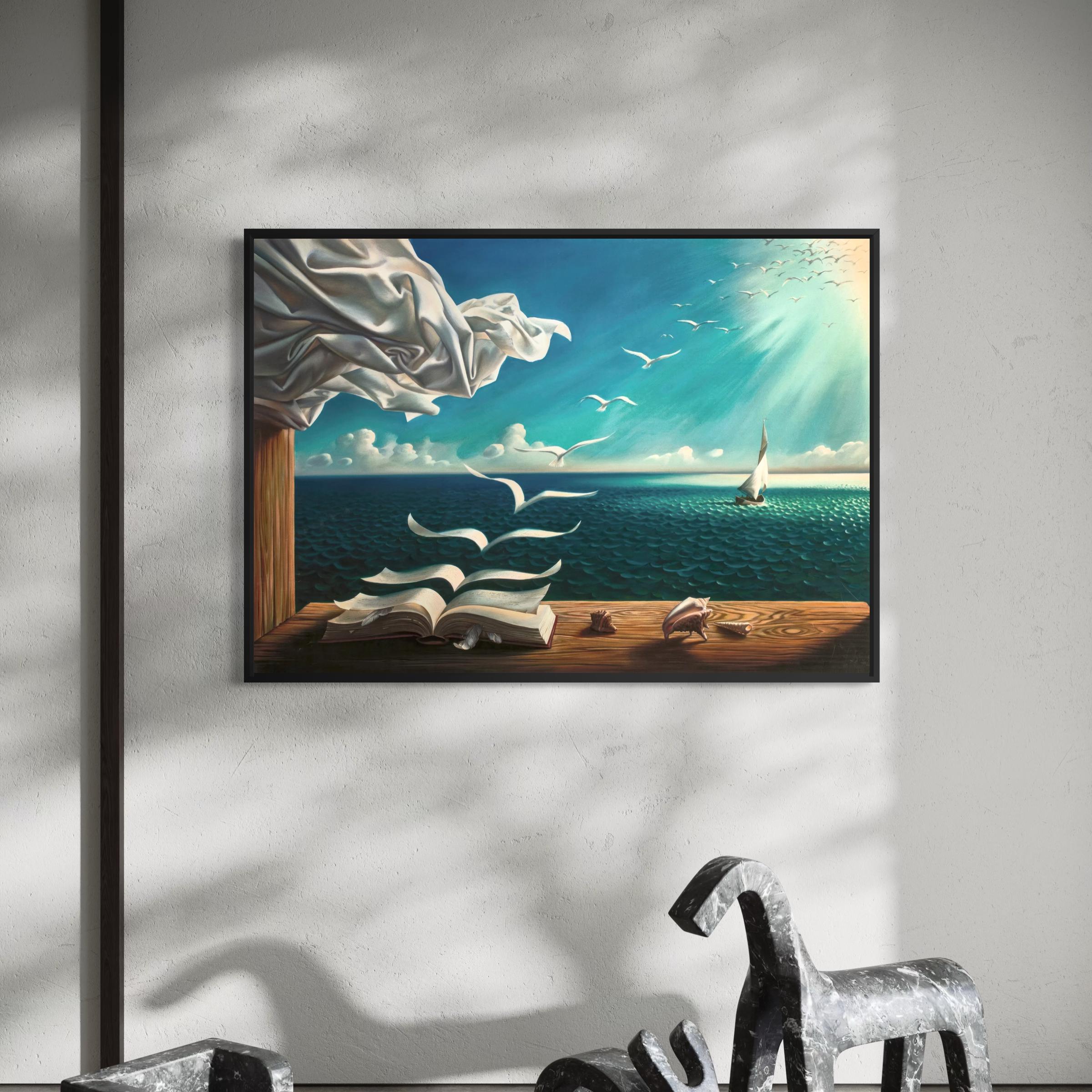 Book to Birds Salvador Dali Poster Print | Sea Canvas Wall Art