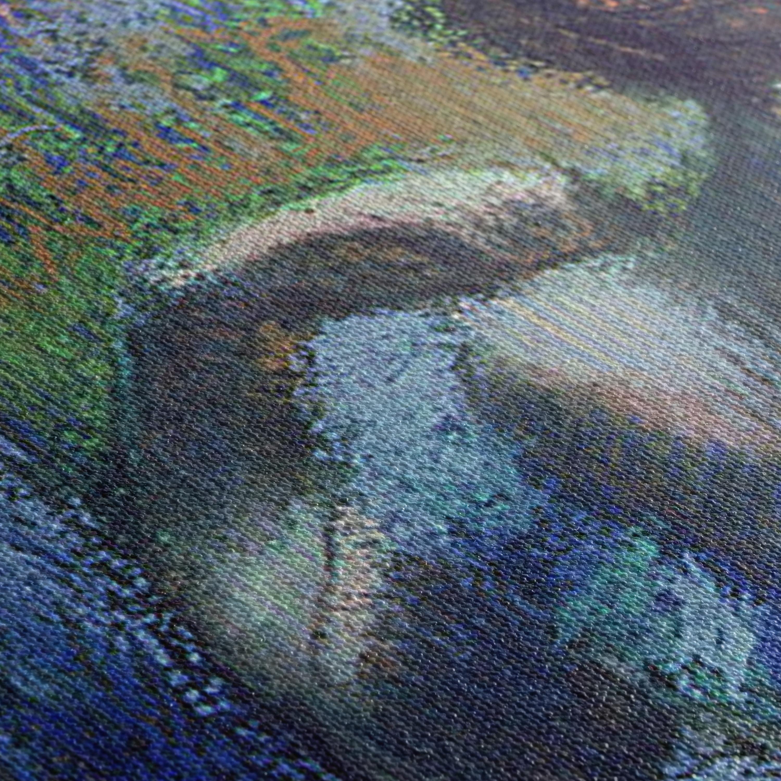 Blue Dancers by Edgar Degas | Impressionist Pastel Ballet Canvas Art | Poster Print