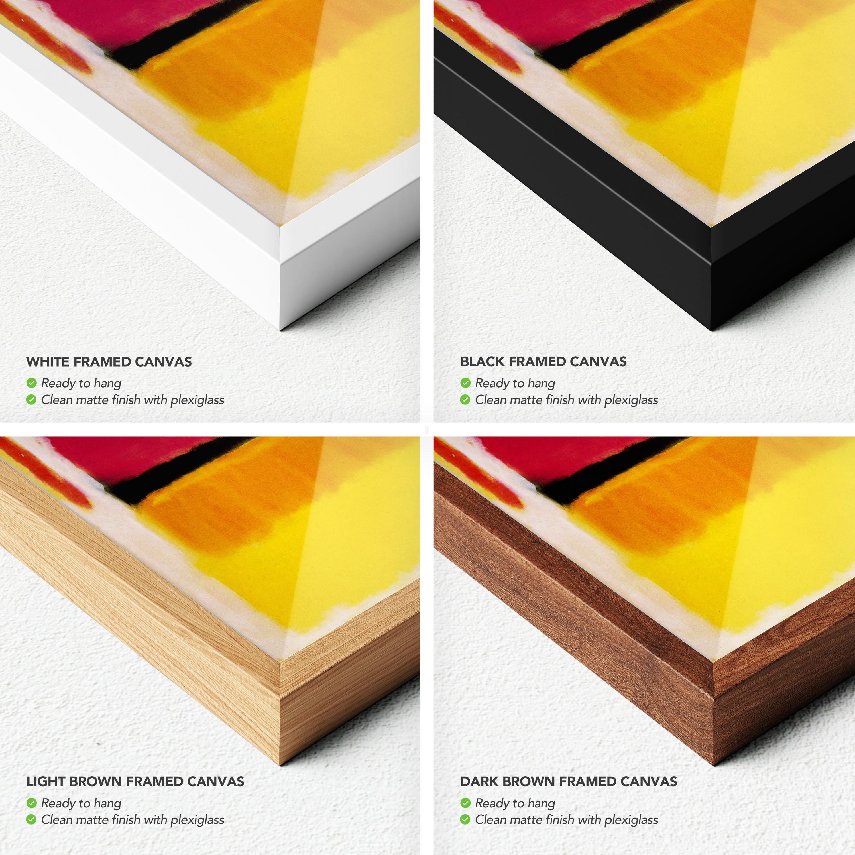 Mark Rothko Violet, Black, Orange, Yellow Abstract Canvas Wall Art | Poster Print