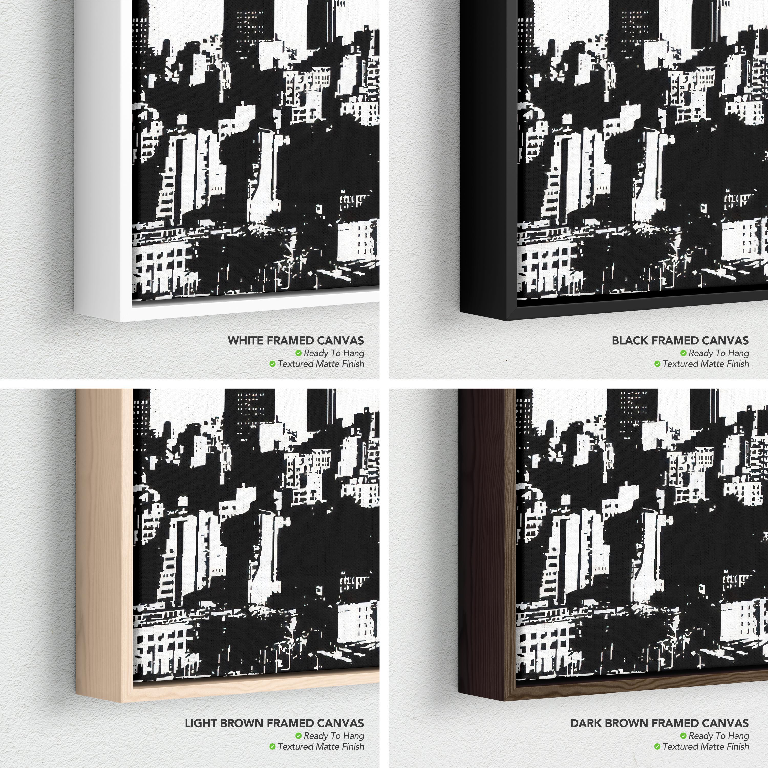 New York Black & White NYC Skyline Cityscape | Empire State Building Canvas | Poster Print