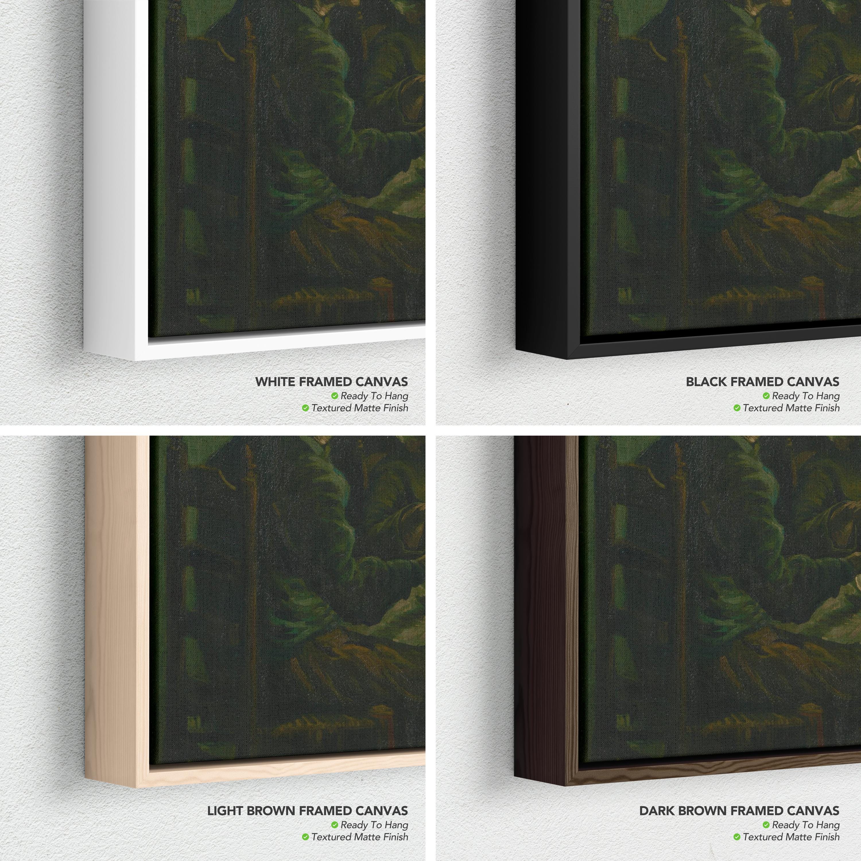 The Potato Eaters by Van Gogh | Vintage Dutch Rustic Old Master Canvas Art | Poster Print