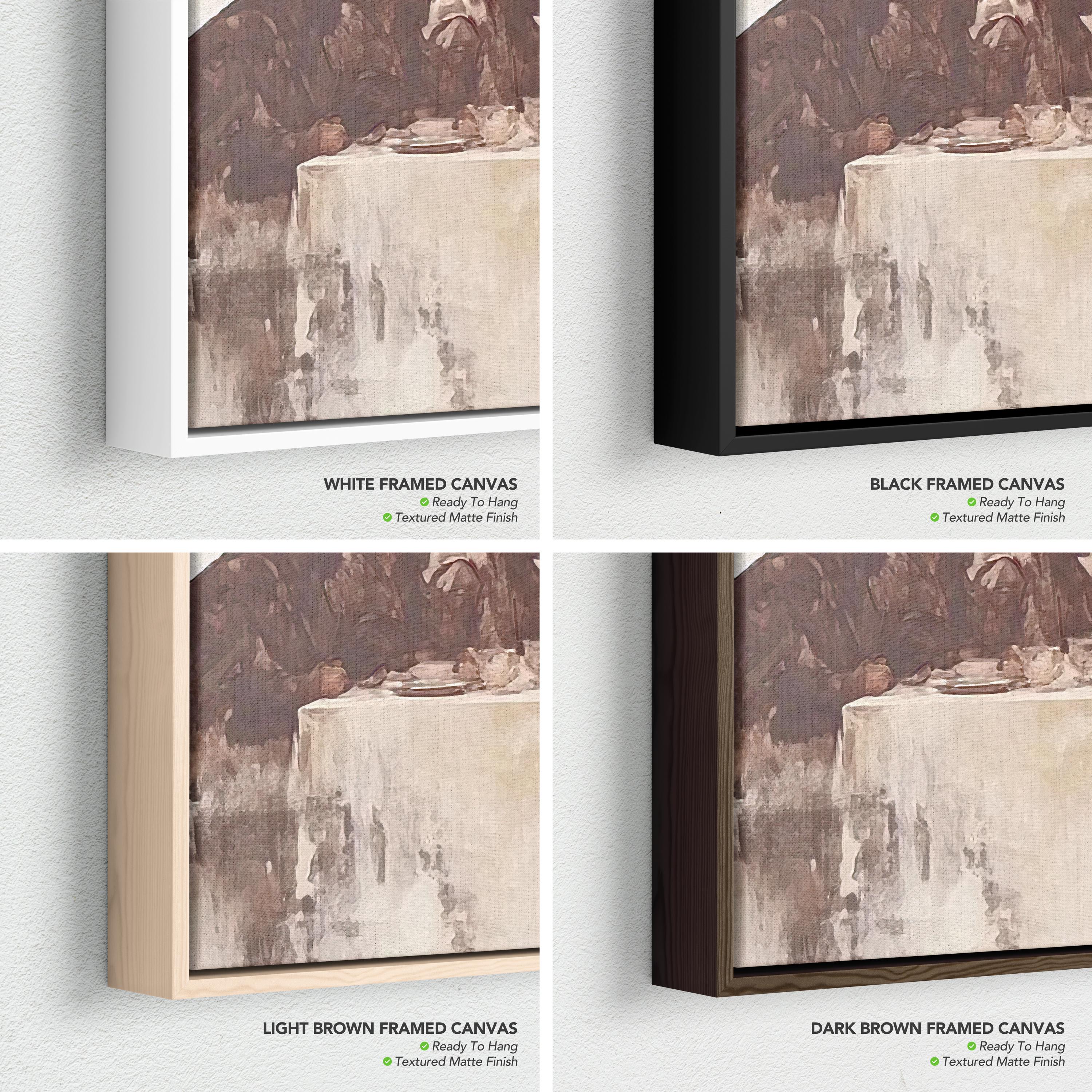 The Last Supper Canvas Wall Art | Watercolor Jesus Modern Christian Religious Poster Print