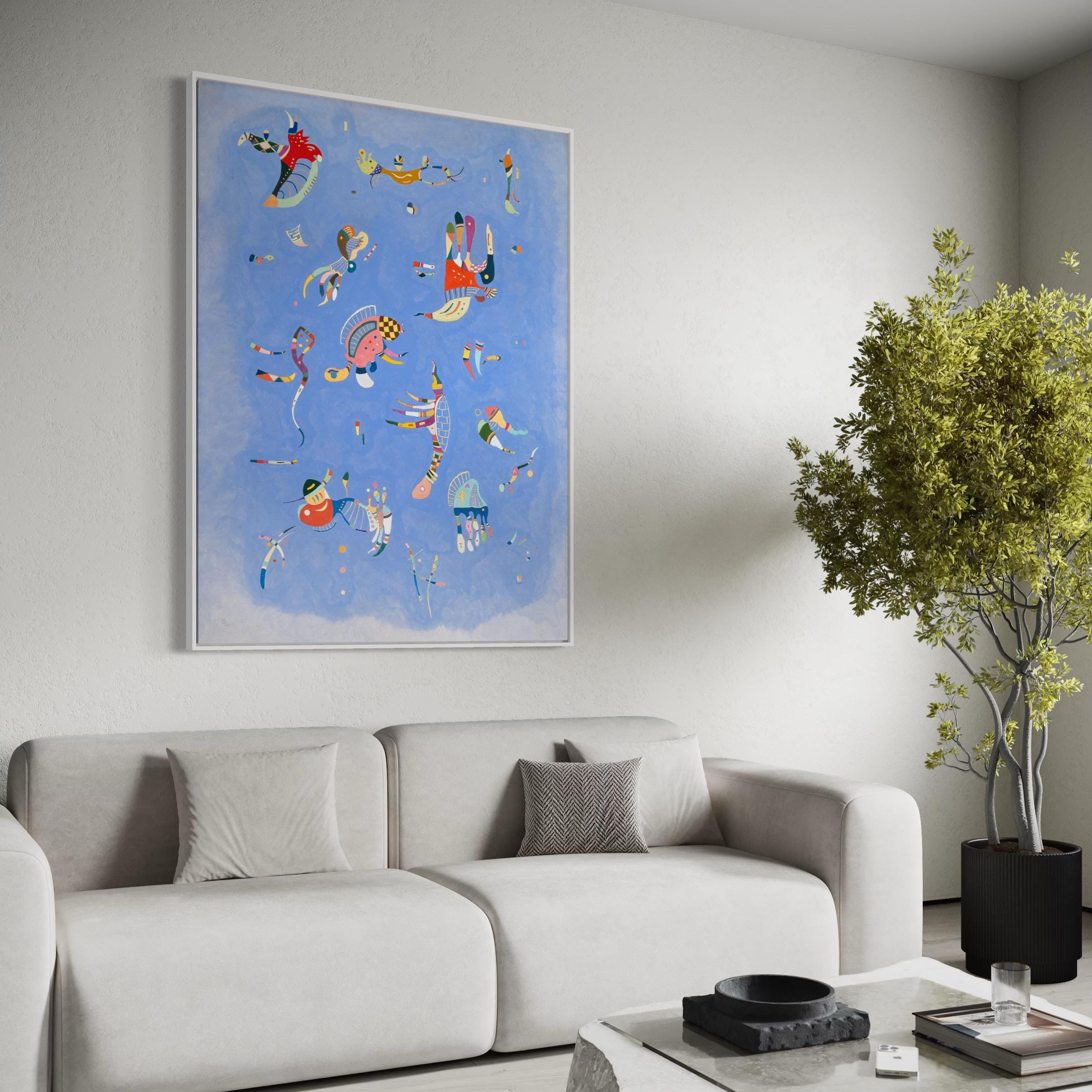 Wassily Kandinsky Sky Blue | Expressionism Modern Canvas Art | Poster Print