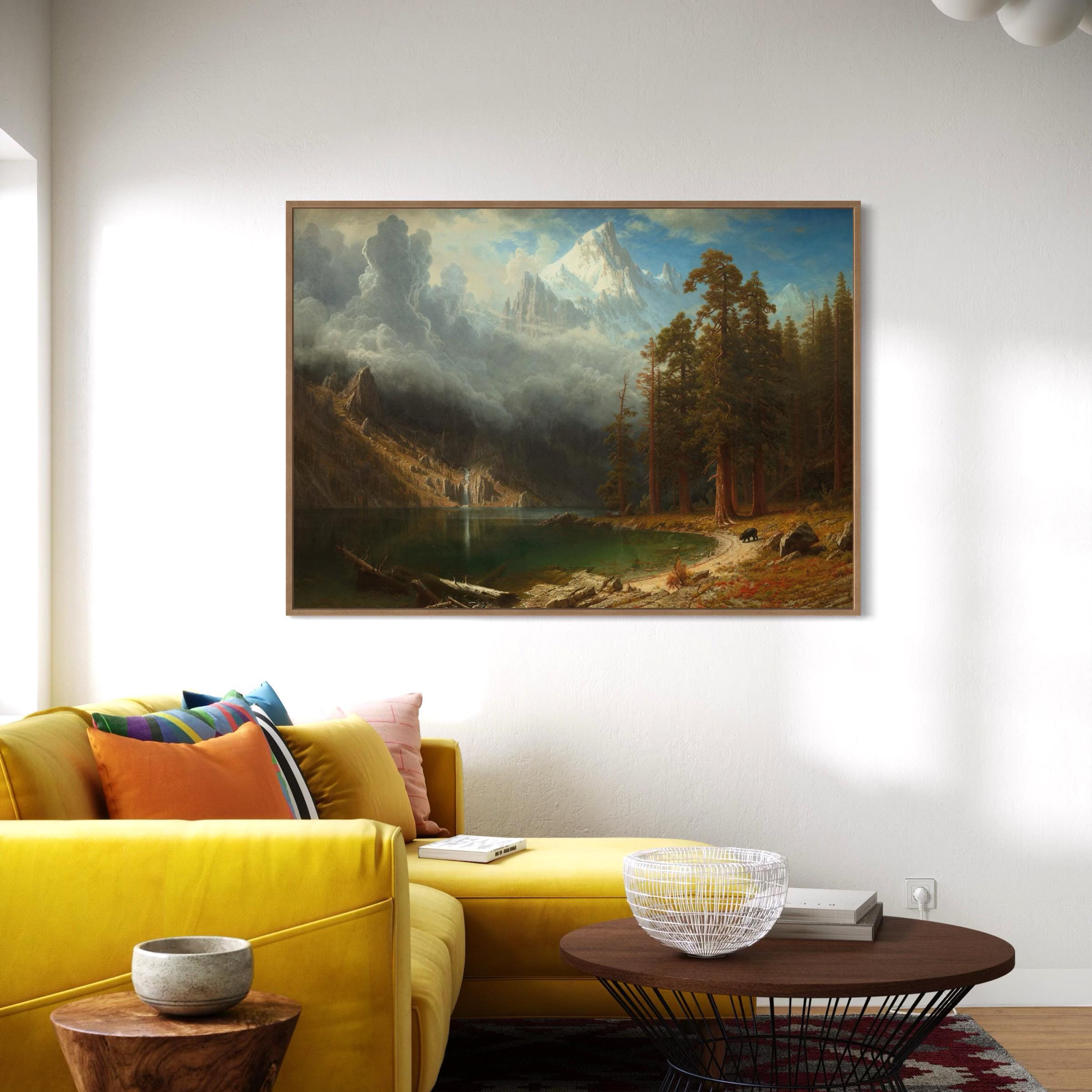 Mount Corcoran by Albert Bierstadt | Landscape Canvas Art | Poster Print