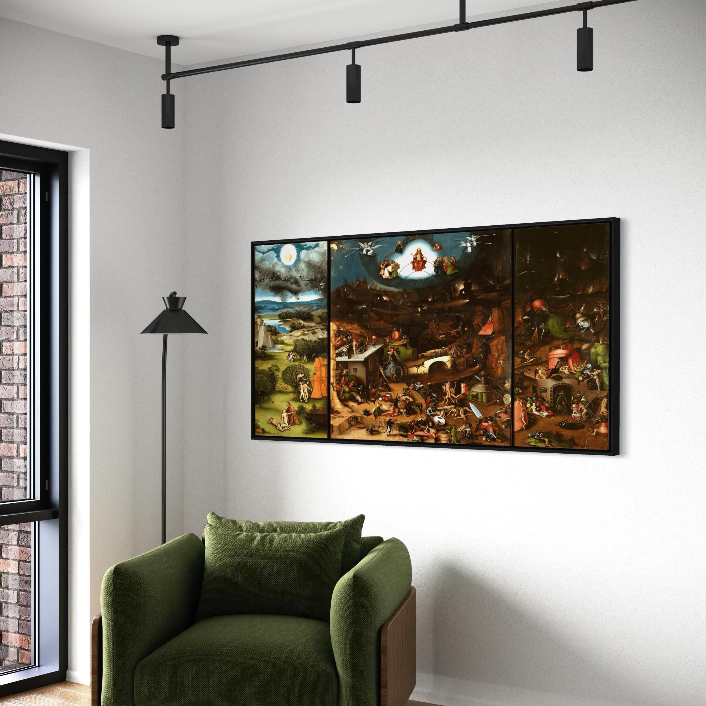 The Last Judgment Canvas Art | Poster Print | Hieronymus Bosch Renaissance Religious Artwork