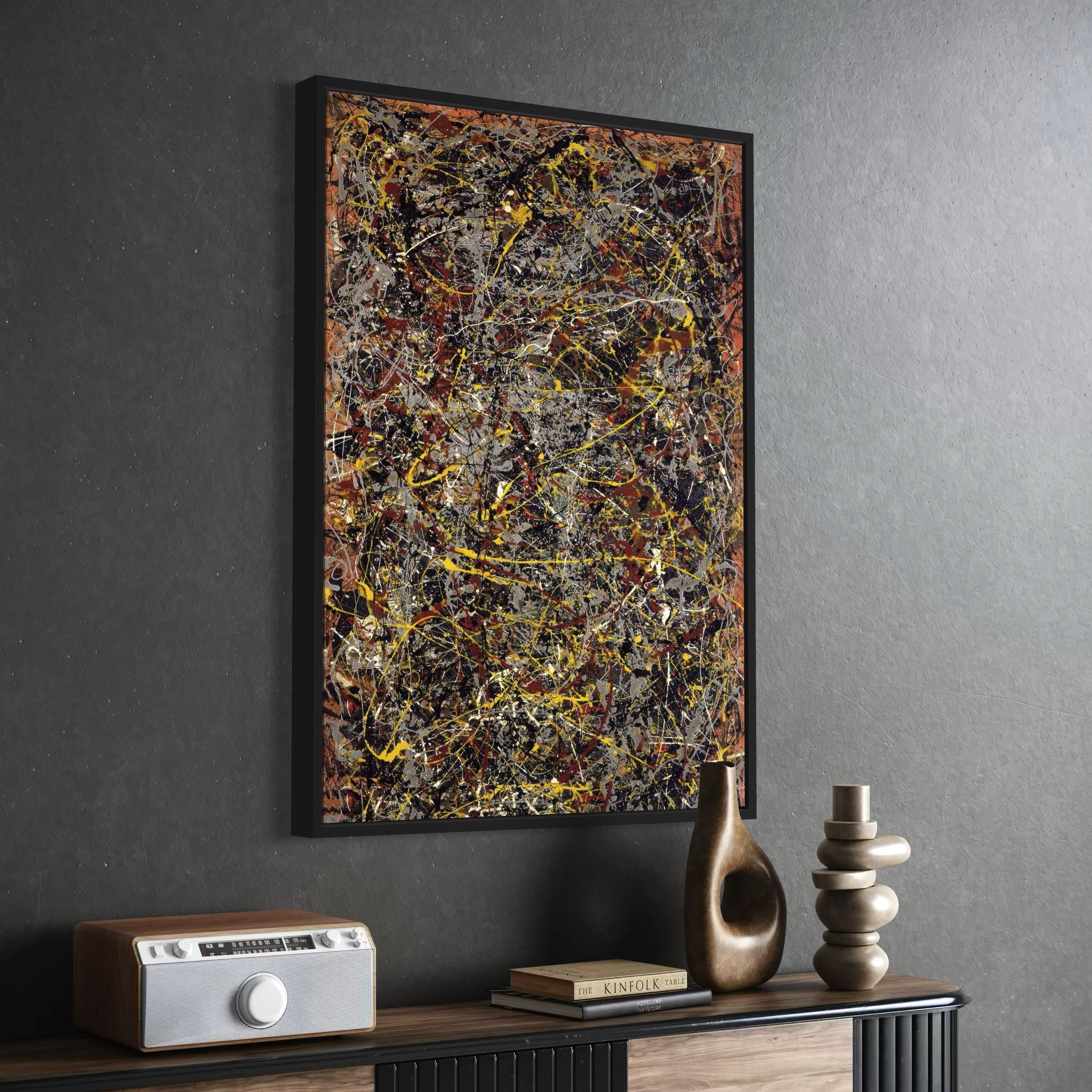 Jackson Pollock Number 5, 1948 | Abstract Expressionism Canvas Art | Poster Print