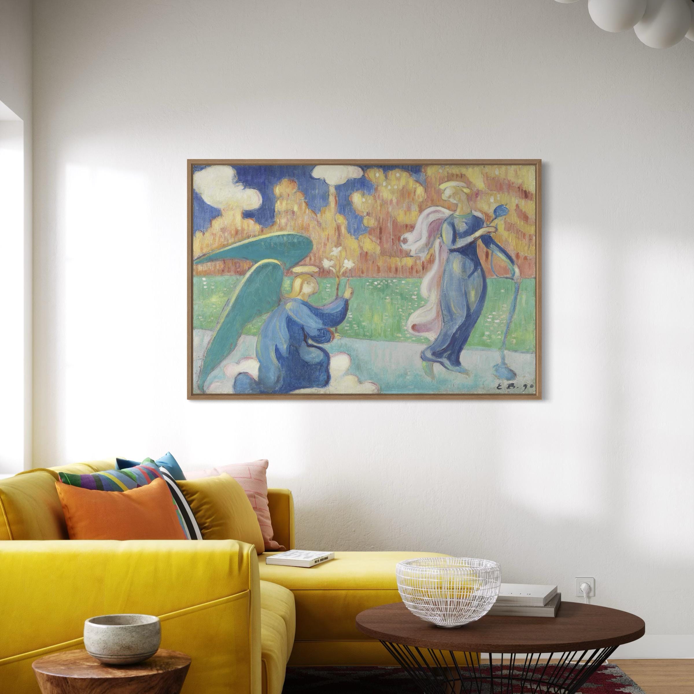Emile Bernard L'annonciation 1890 Mid Century Canvas Art | Poster Print