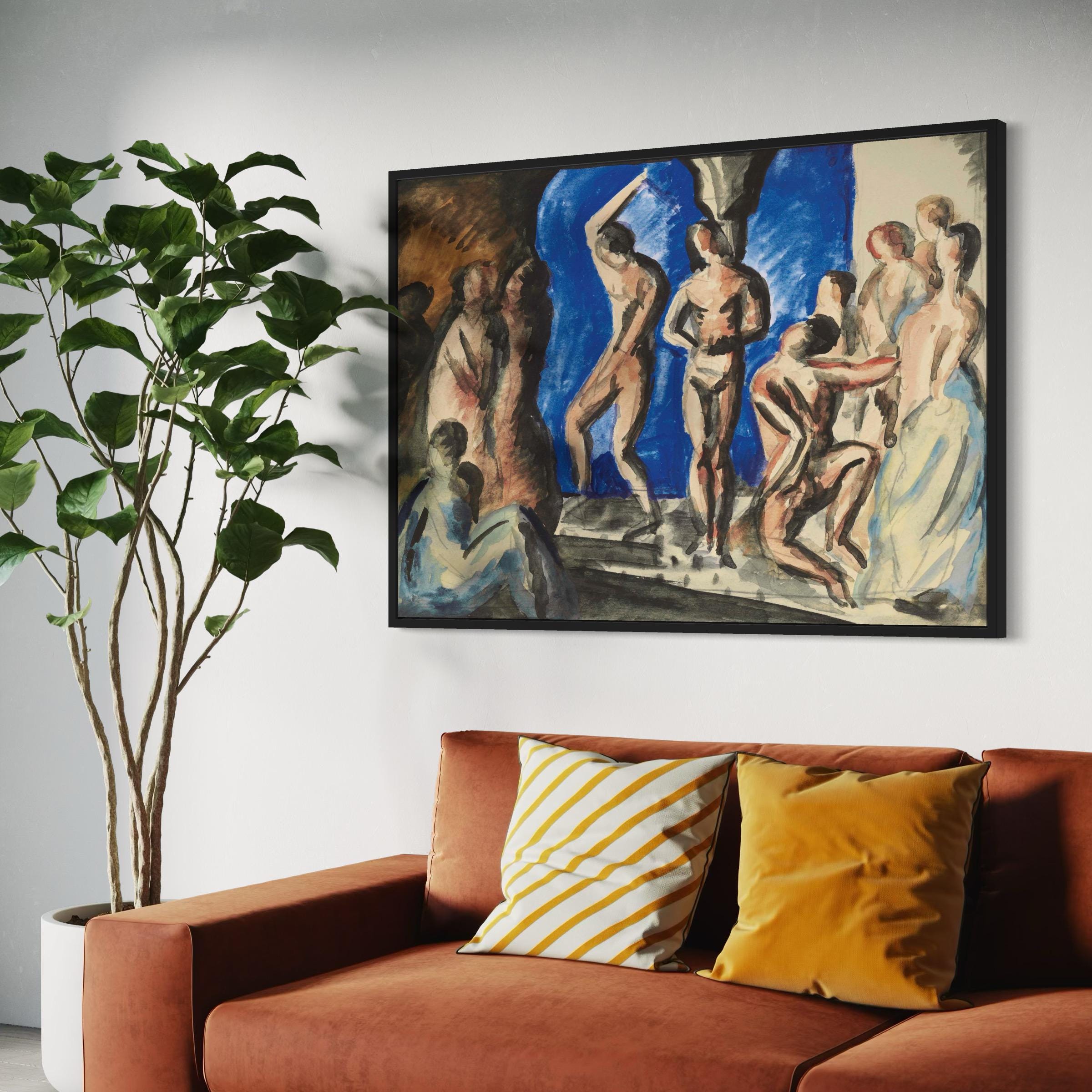 Andre Derain La Flagellation Abstract Cubism & Primitivism Canvas Art | Poster Print