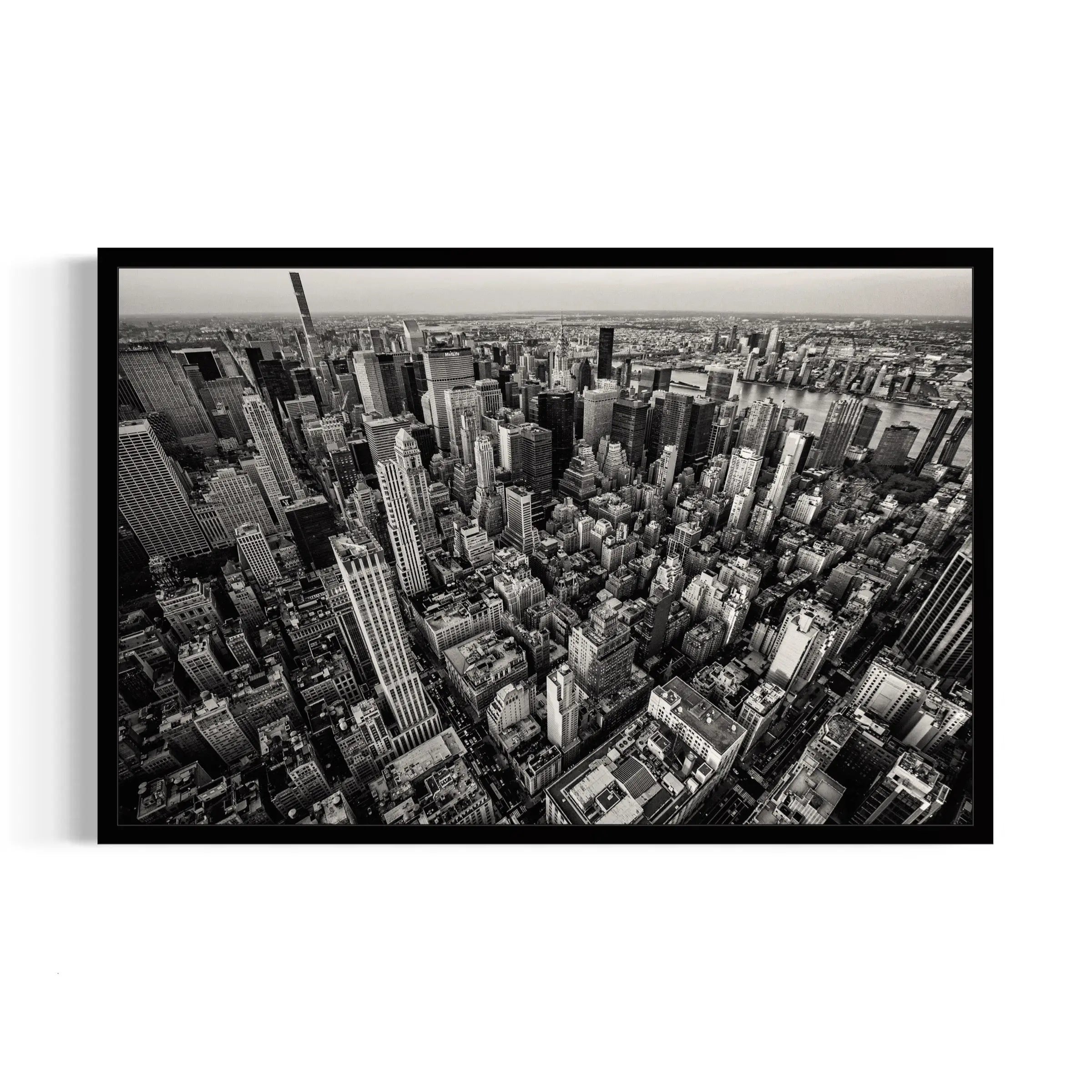 a black and white photo of a city