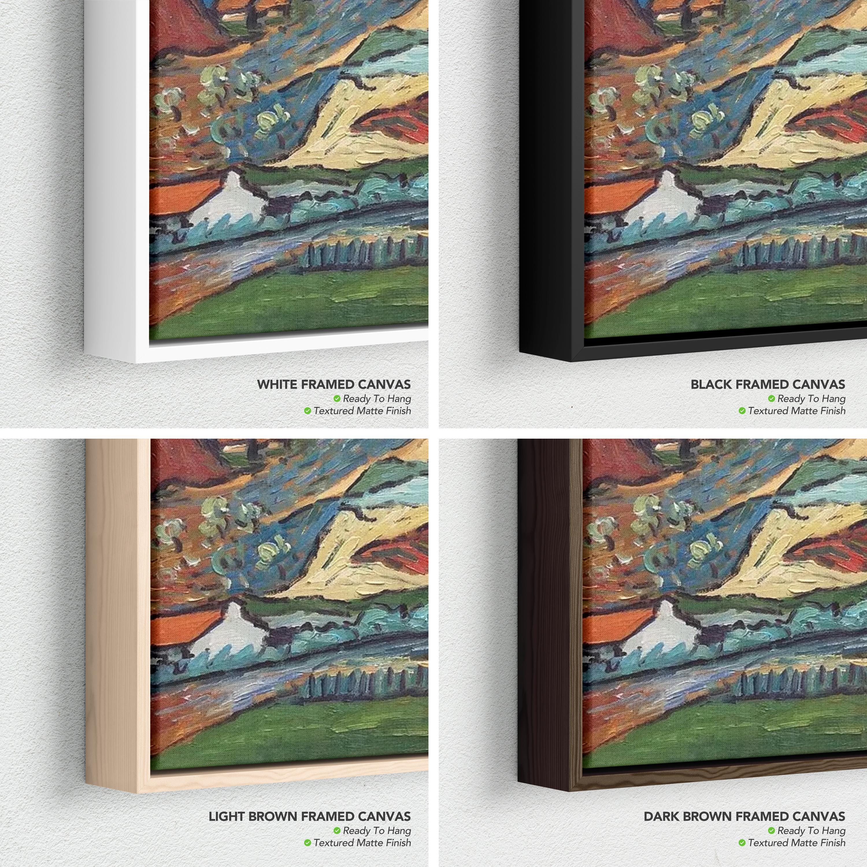 Van Gogh Mountains at Saint-Remy Canvas Art | Poster Print