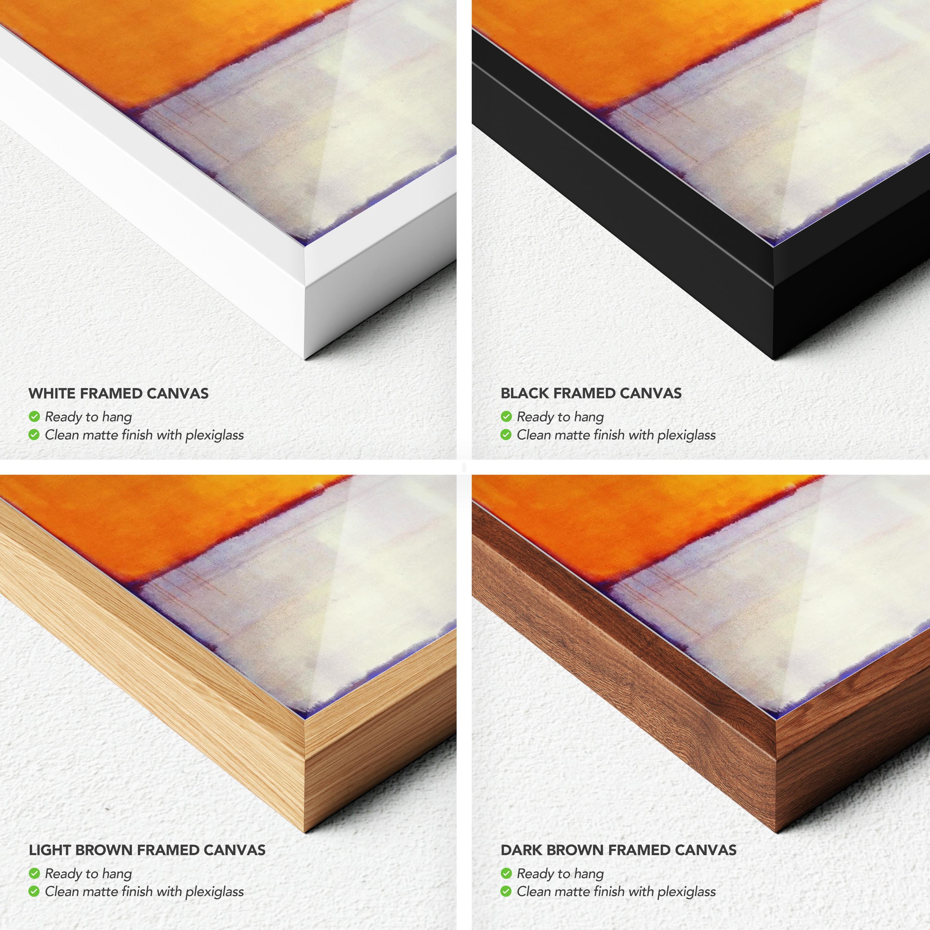 No. 10 (1950) by Mark Rothko Abstract Blue, Orange, and Gray Color Field Canvas Art | Poster Print