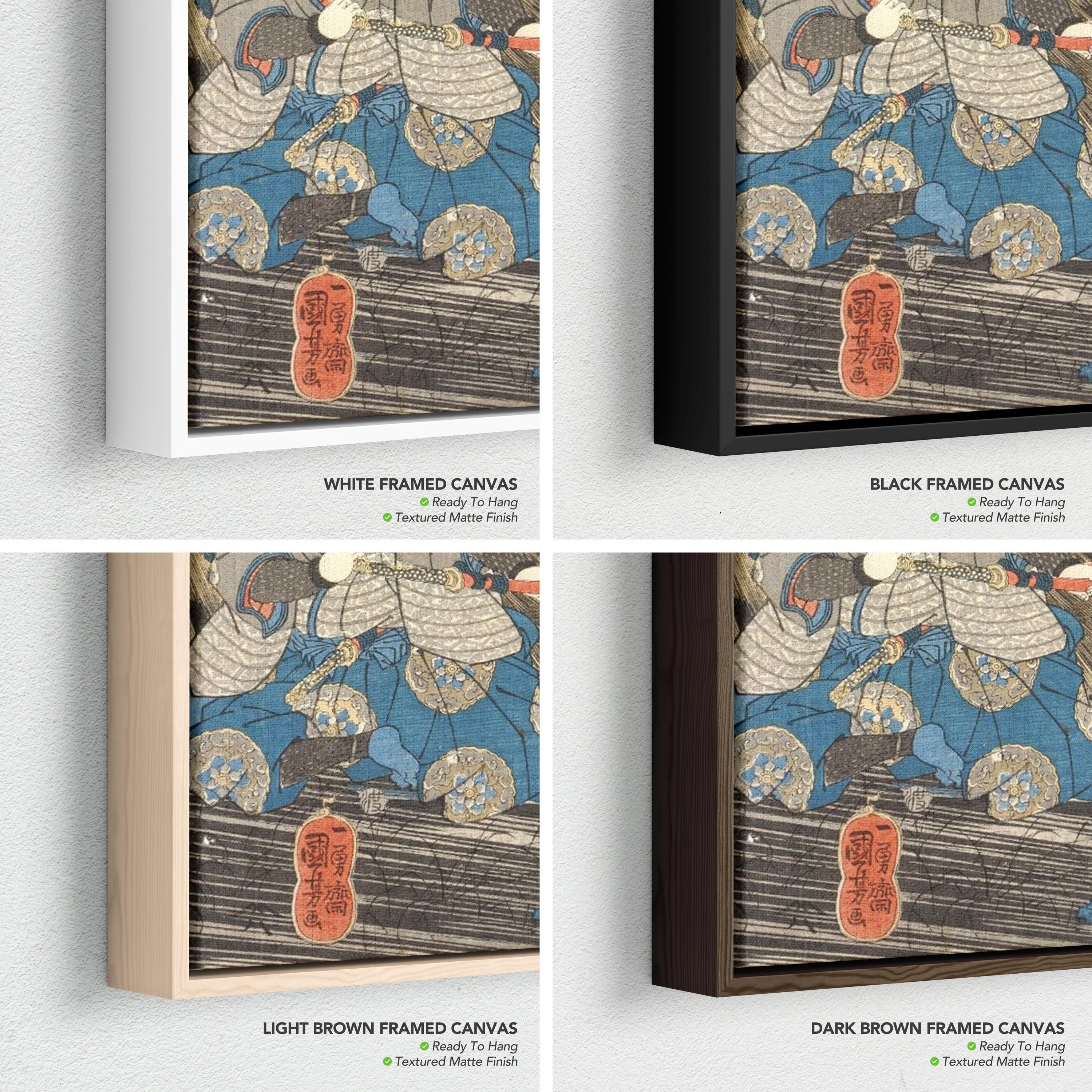 Takiyasha Set Of 3 The Witch & the Skeleton Spectre Japanese Art Mix Poster Prints | Canvas Art