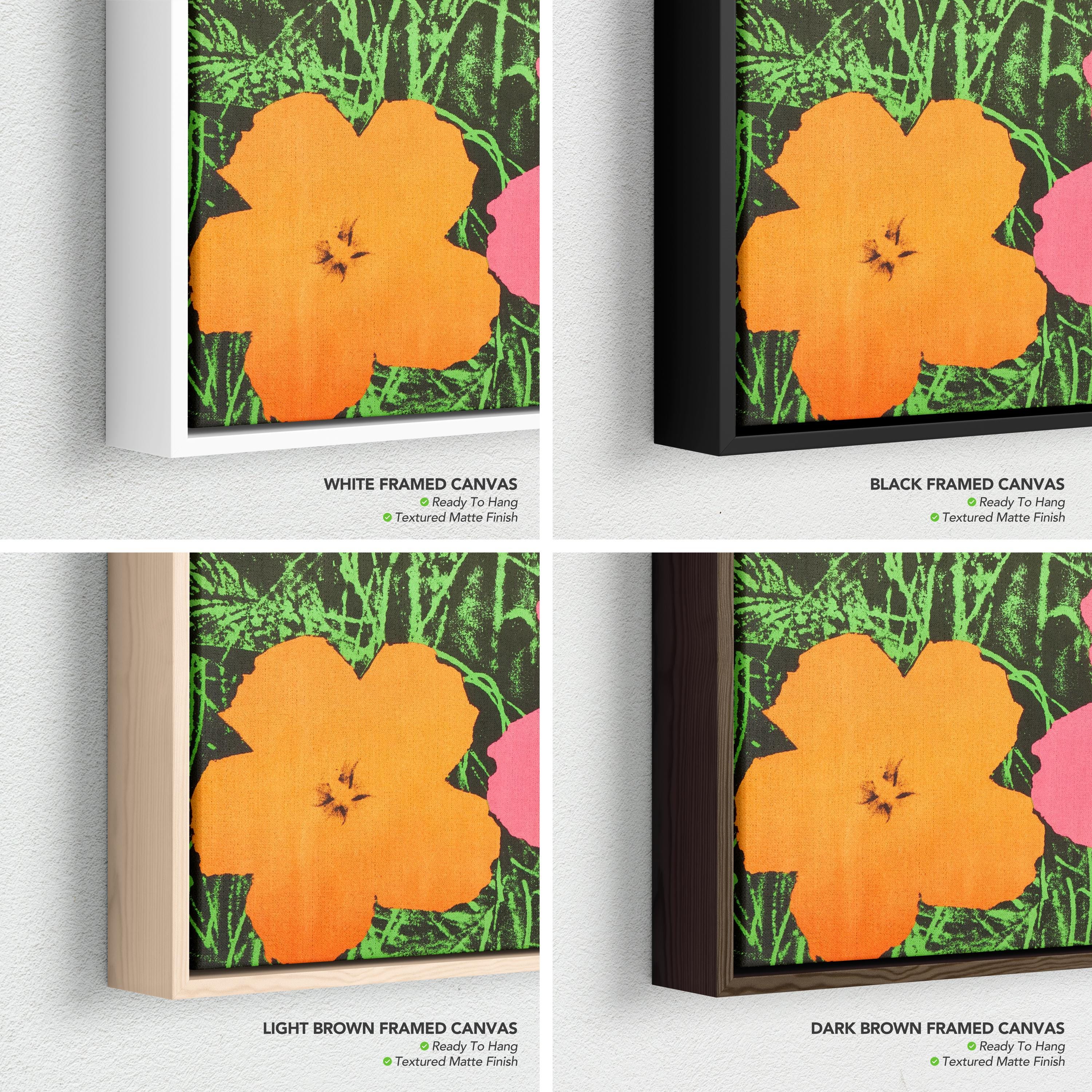 Andy Warhol Vintage Flowers Pop Art Canvas Art | Poster Print