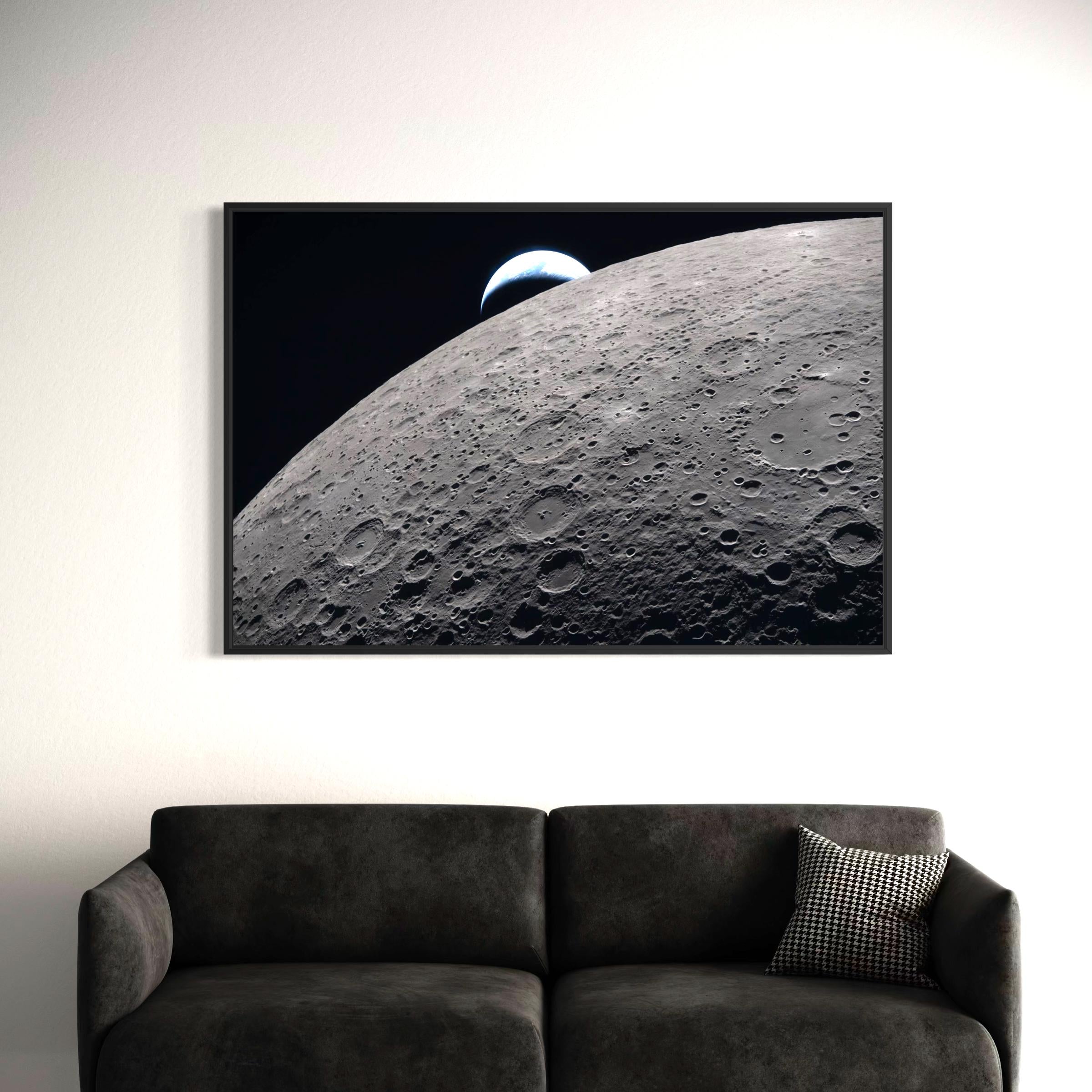 Artemis 2 Moon Mission | NASA Earthset Space Poster Print | Earthrise Artemis II Photo Canvas