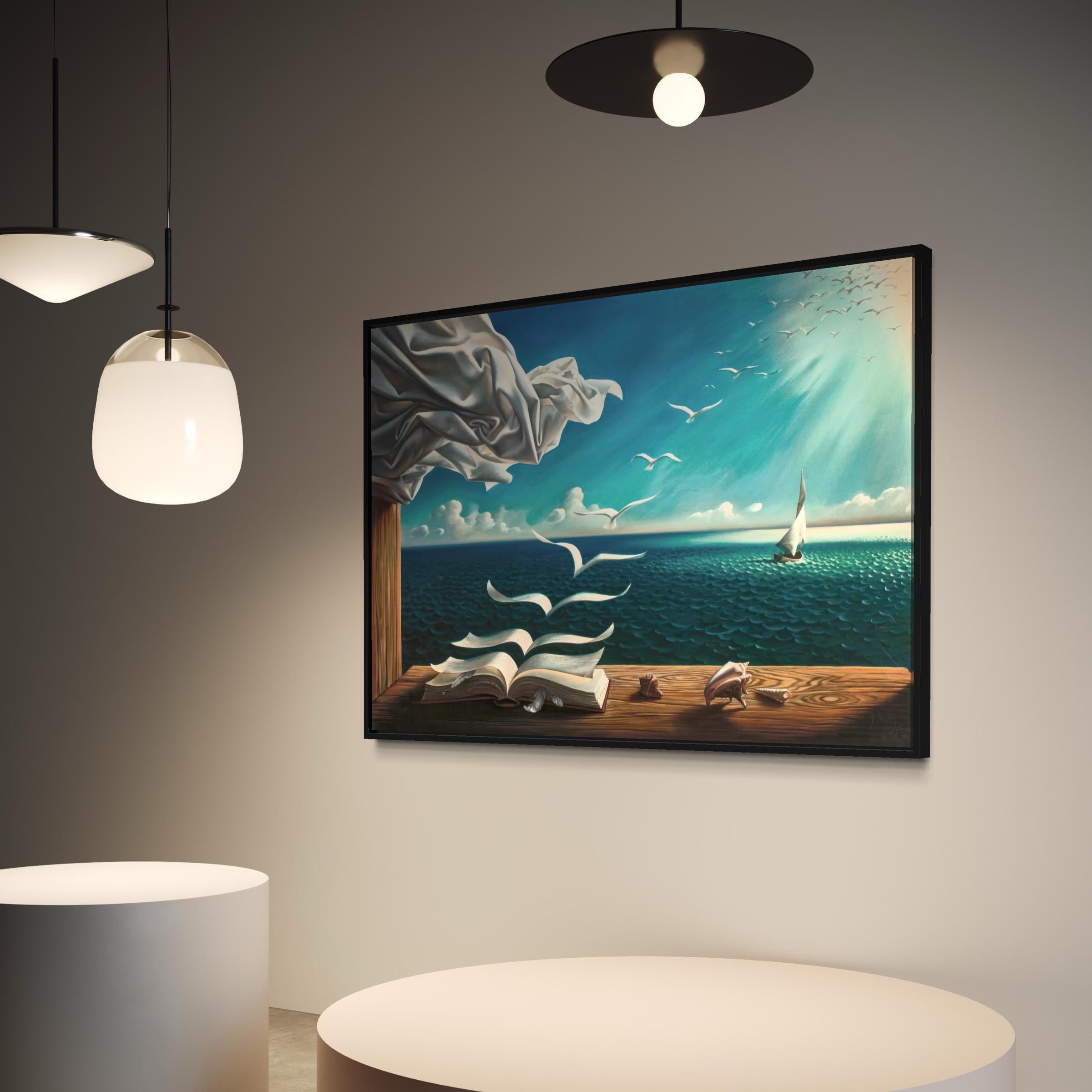 Book to Birds Salvador Dali Poster Print | Sea Canvas Wall Art