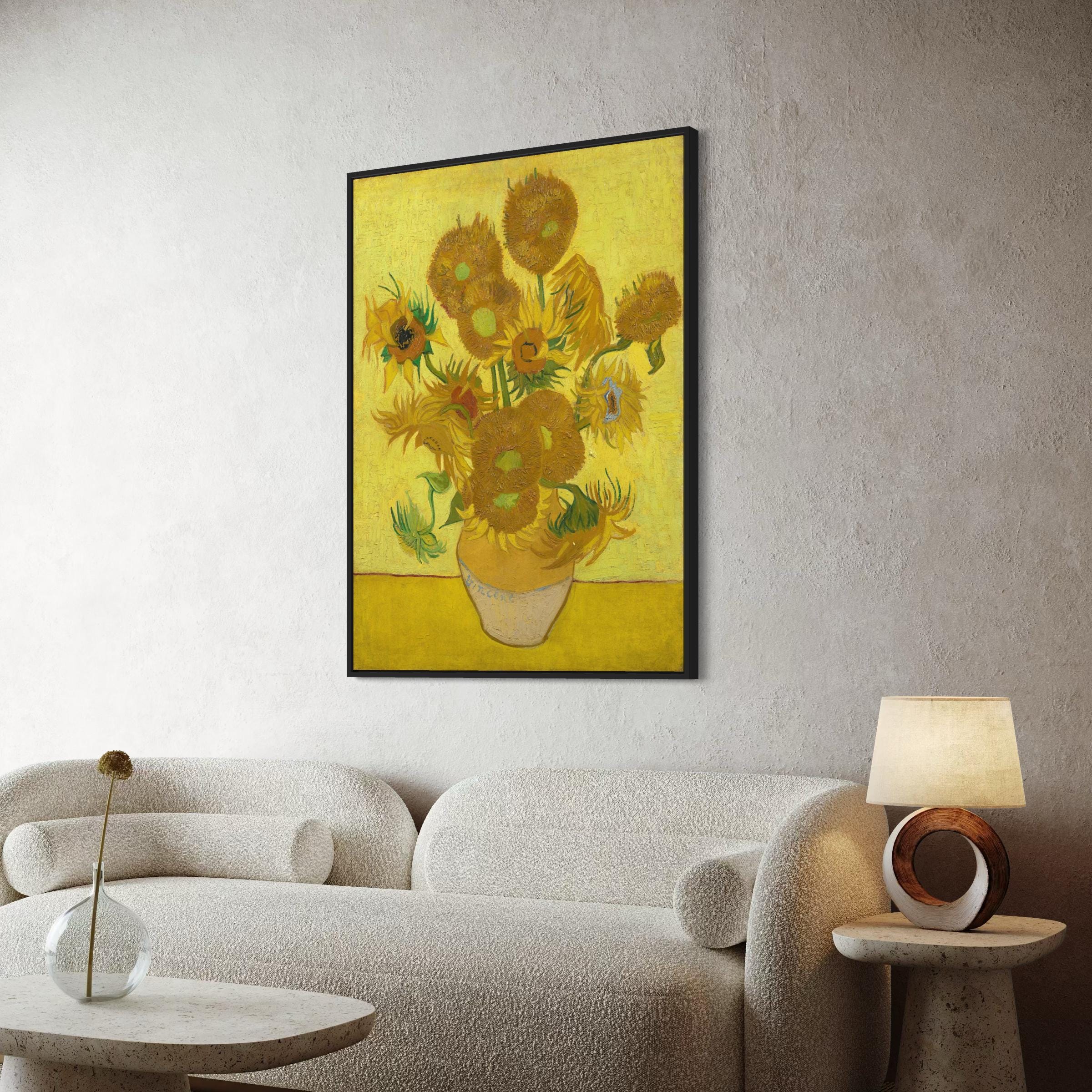 Vincent van Gogh Sunflowers | Iconic Yellow Floral Still Life | Canvas Art | Poster Print