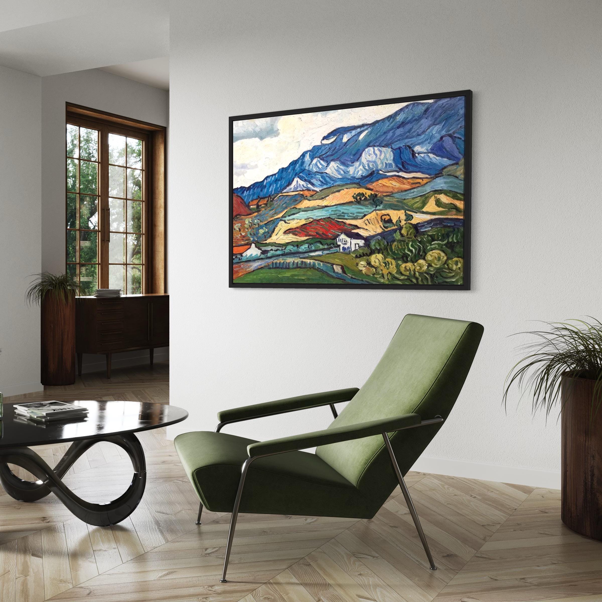 Van Gogh Mountains at Saint-Remy Canvas Art | Poster Print