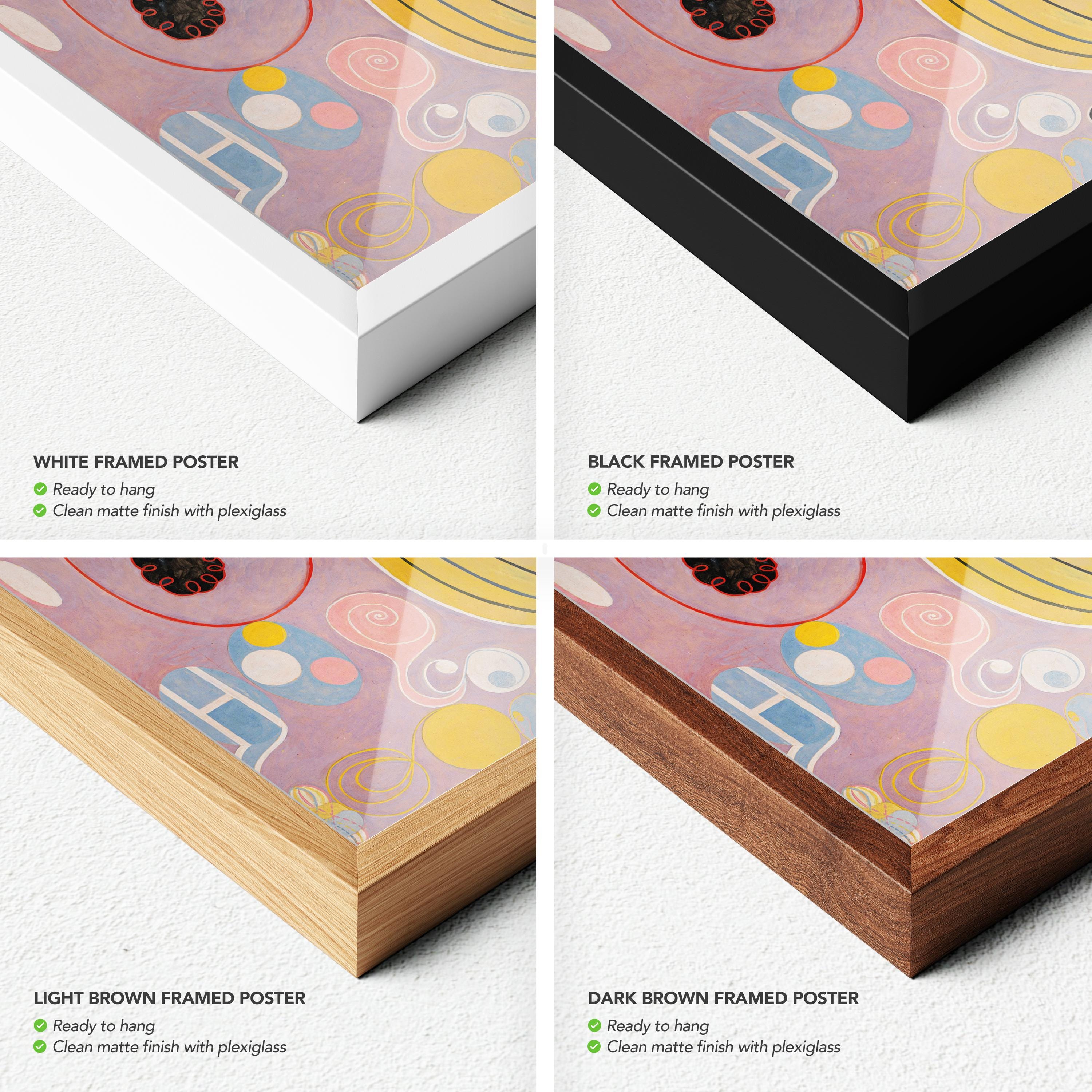 Hilma af Klint  | The Ten Largest Abstract No.7 Canvas Art | Poster Print