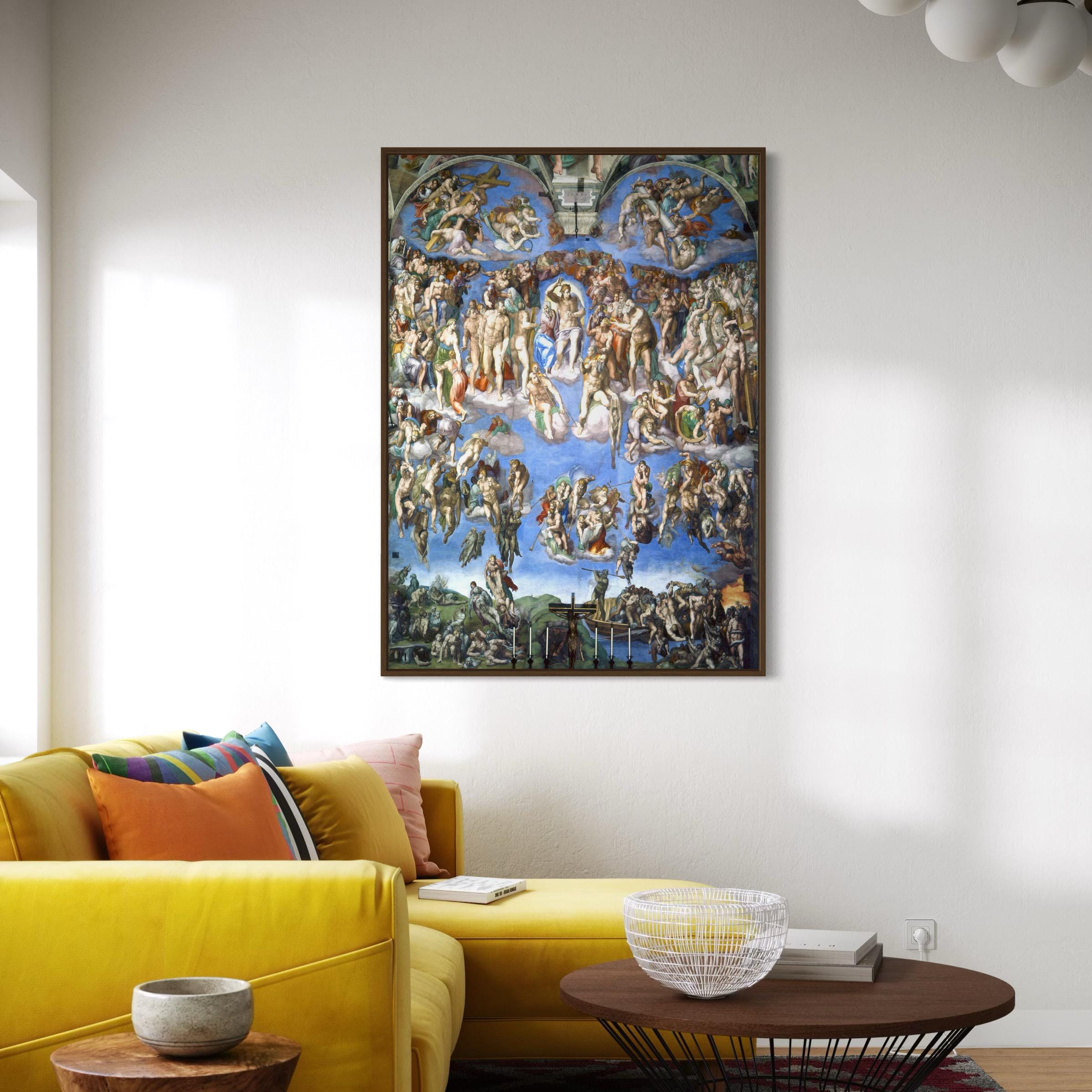 The Last Judgement Wall Art Canvas | Poster Print | Michelangelo Renaissance Religious Art