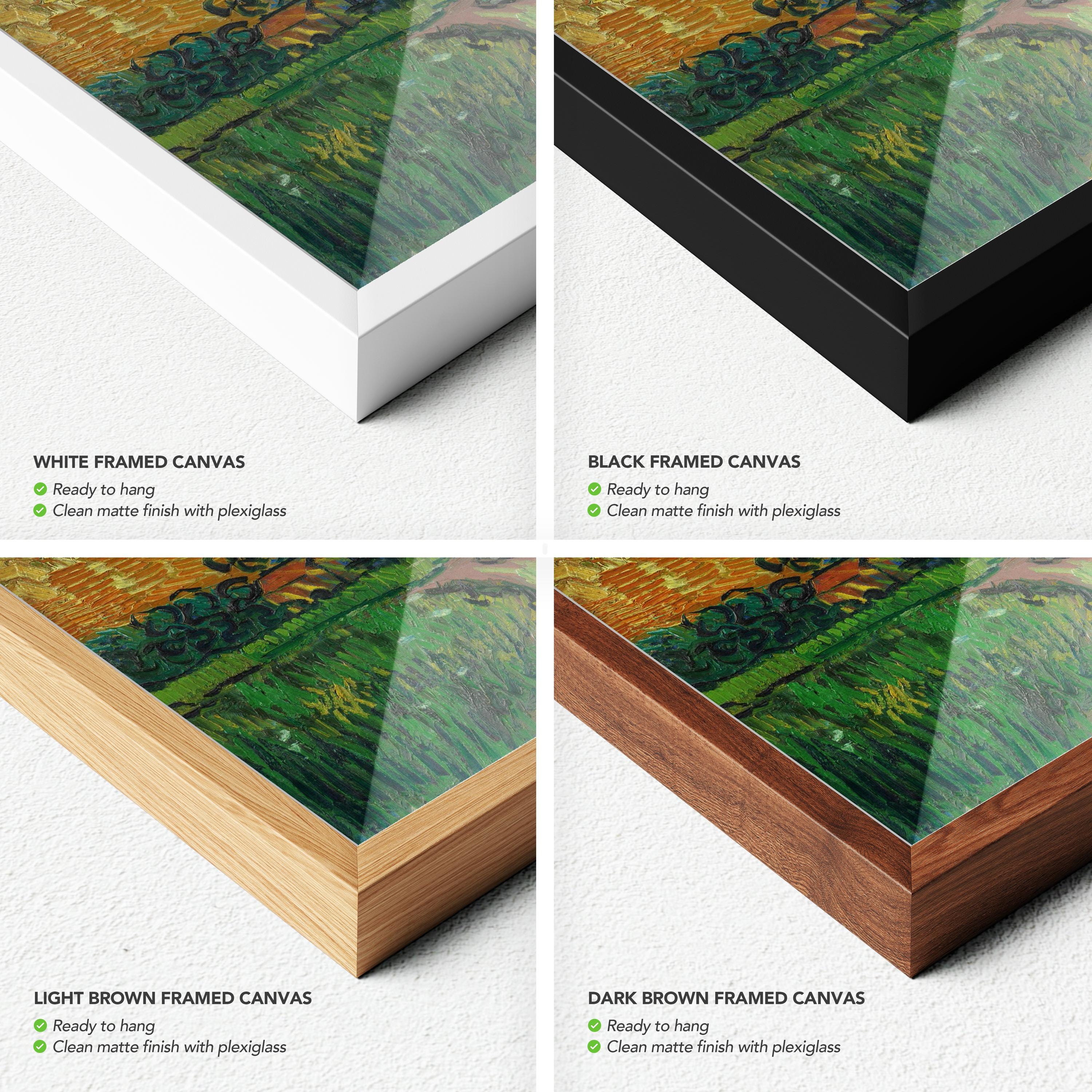 Van Gogh Landscape at Twilight  | Moody Landscape Golden Hour Canvas Art | Poster Print