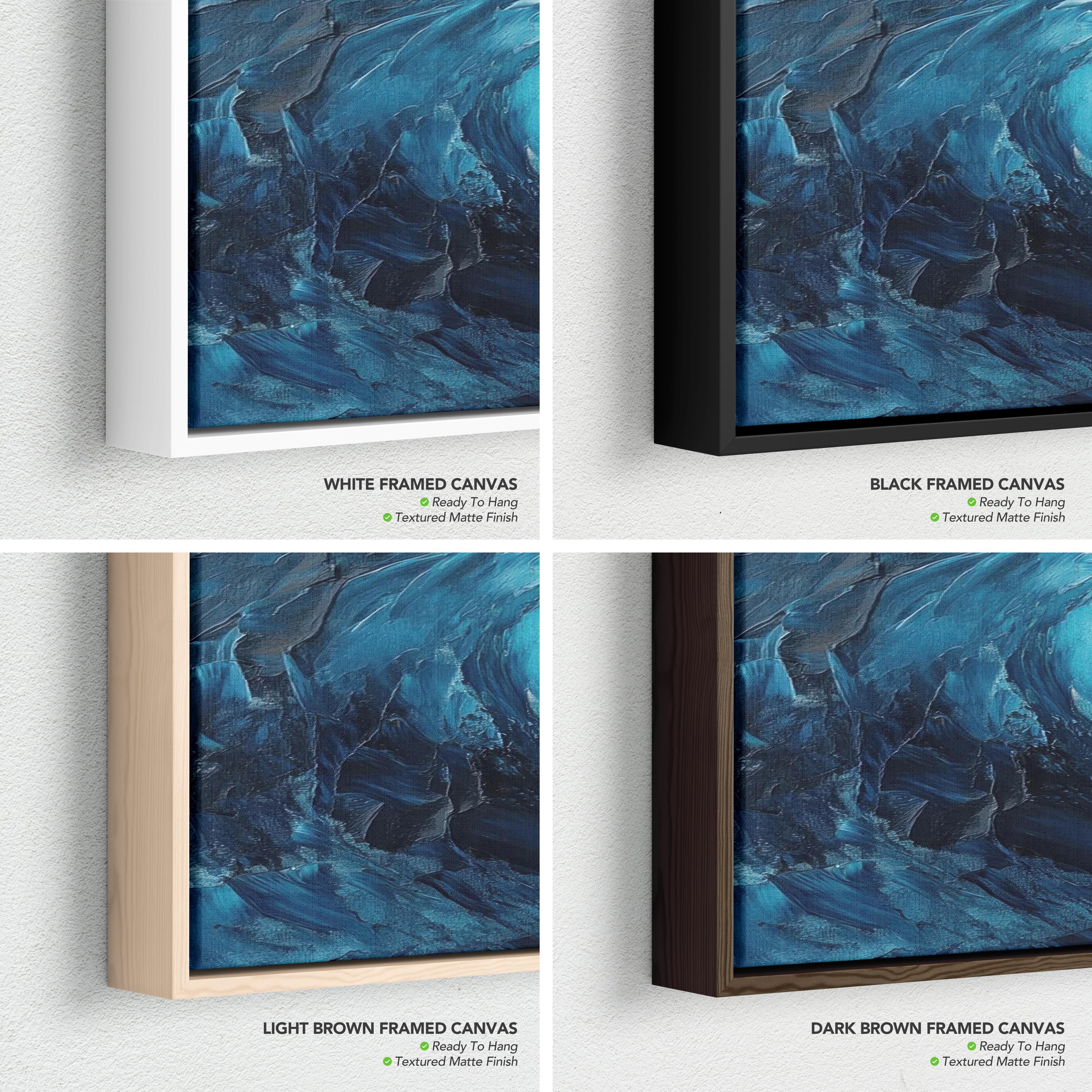Wave Minimalist Ocean Artwork Canvas Wall Art Print | Neutral Coastal Decor