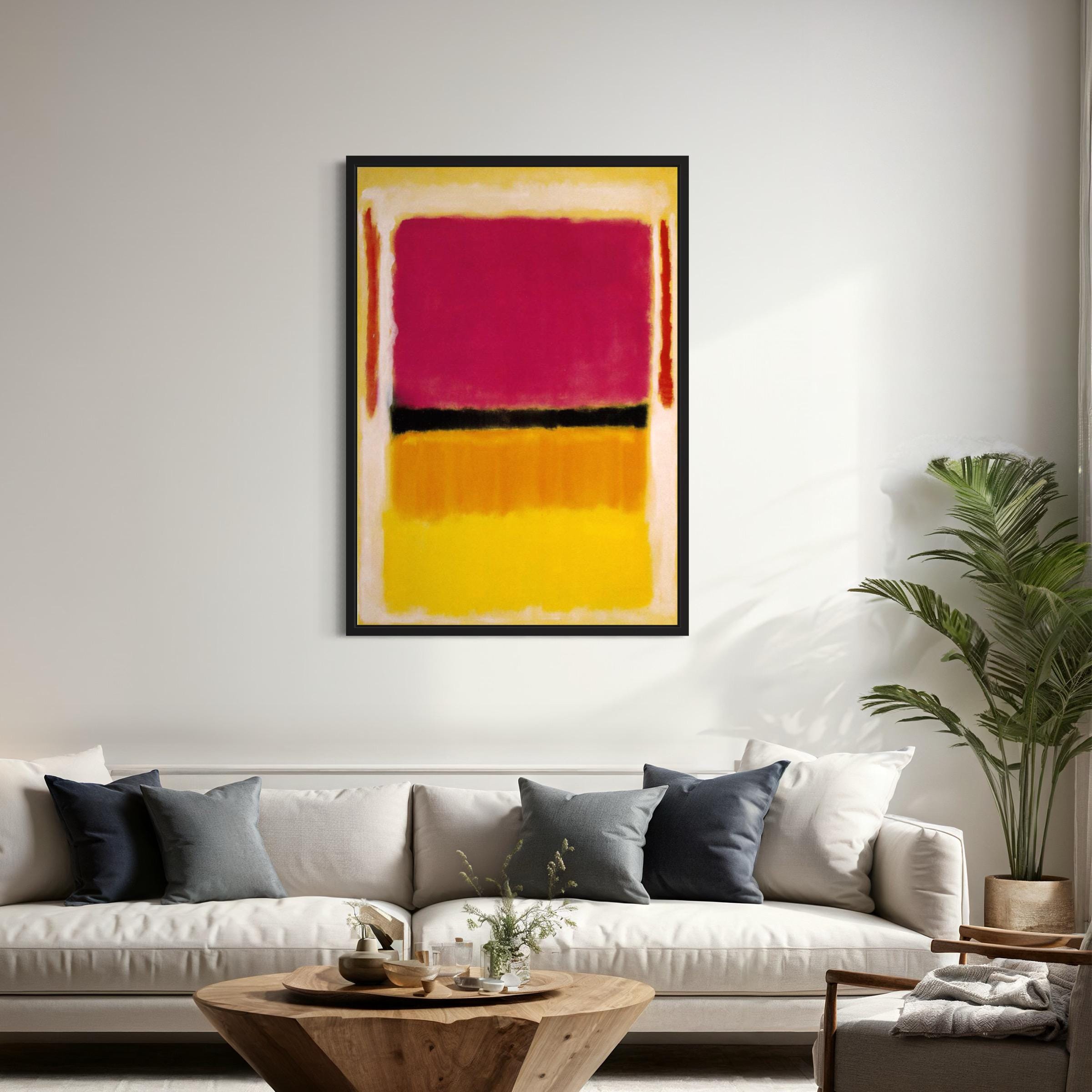 Mark Rothko Violet, Black, Orange, Yellow Abstract Canvas Wall Art | Poster Print