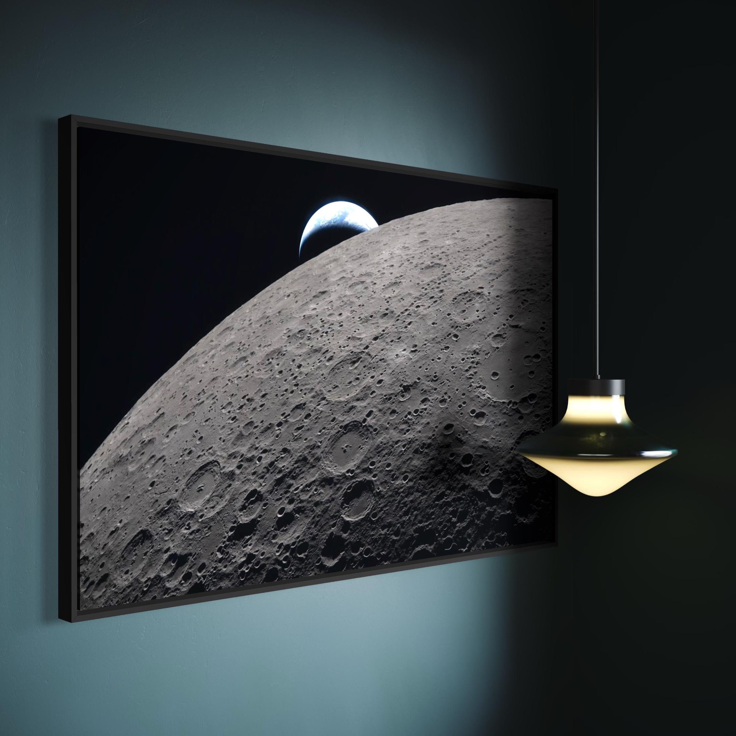 Artemis 2 Moon Mission | NASA Earthset Space Poster Print | Earthrise Artemis II Photo Canvas
