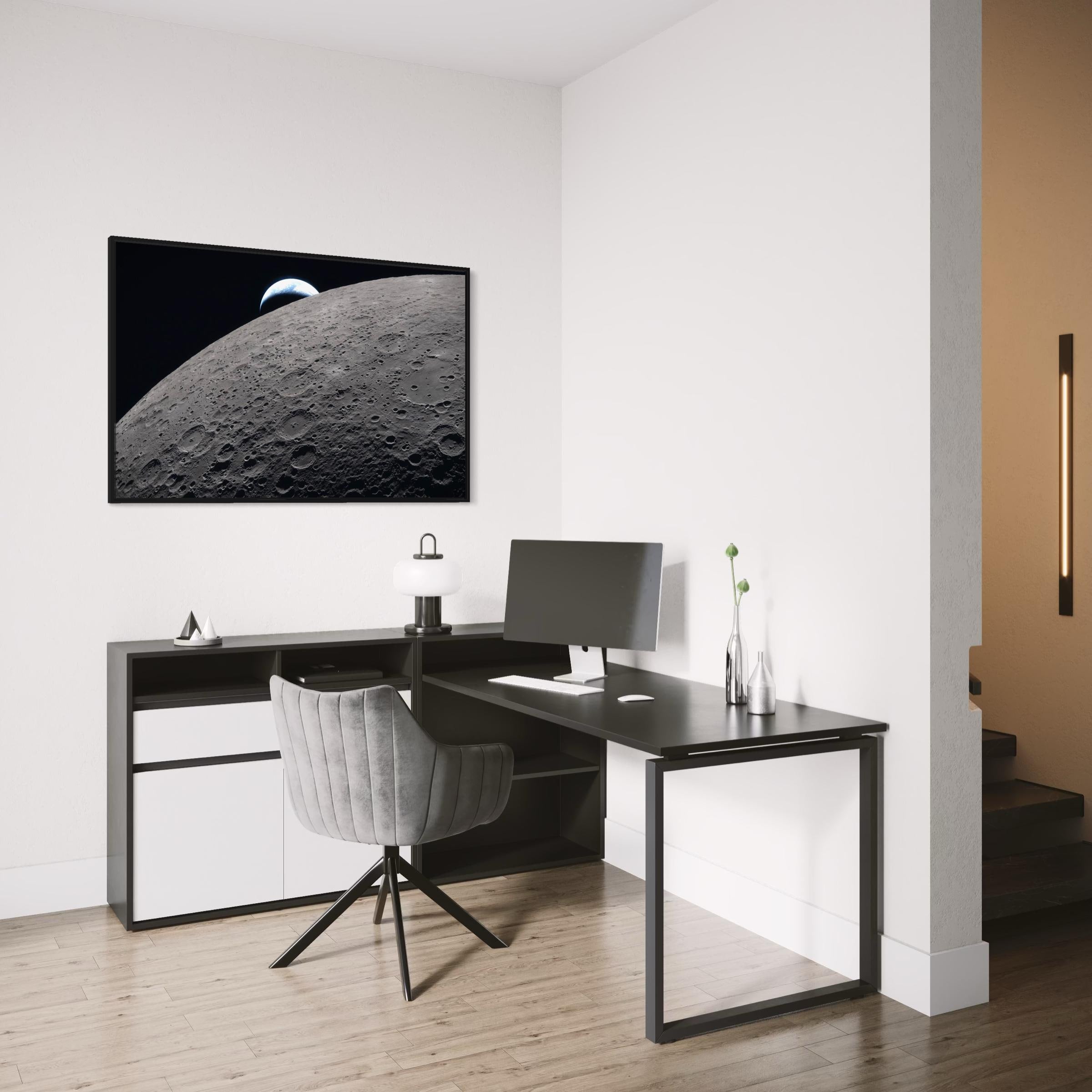 Artemis 2 Moon Mission | NASA Earthset Space Poster Print | Earthrise Artemis II Photo Canvas