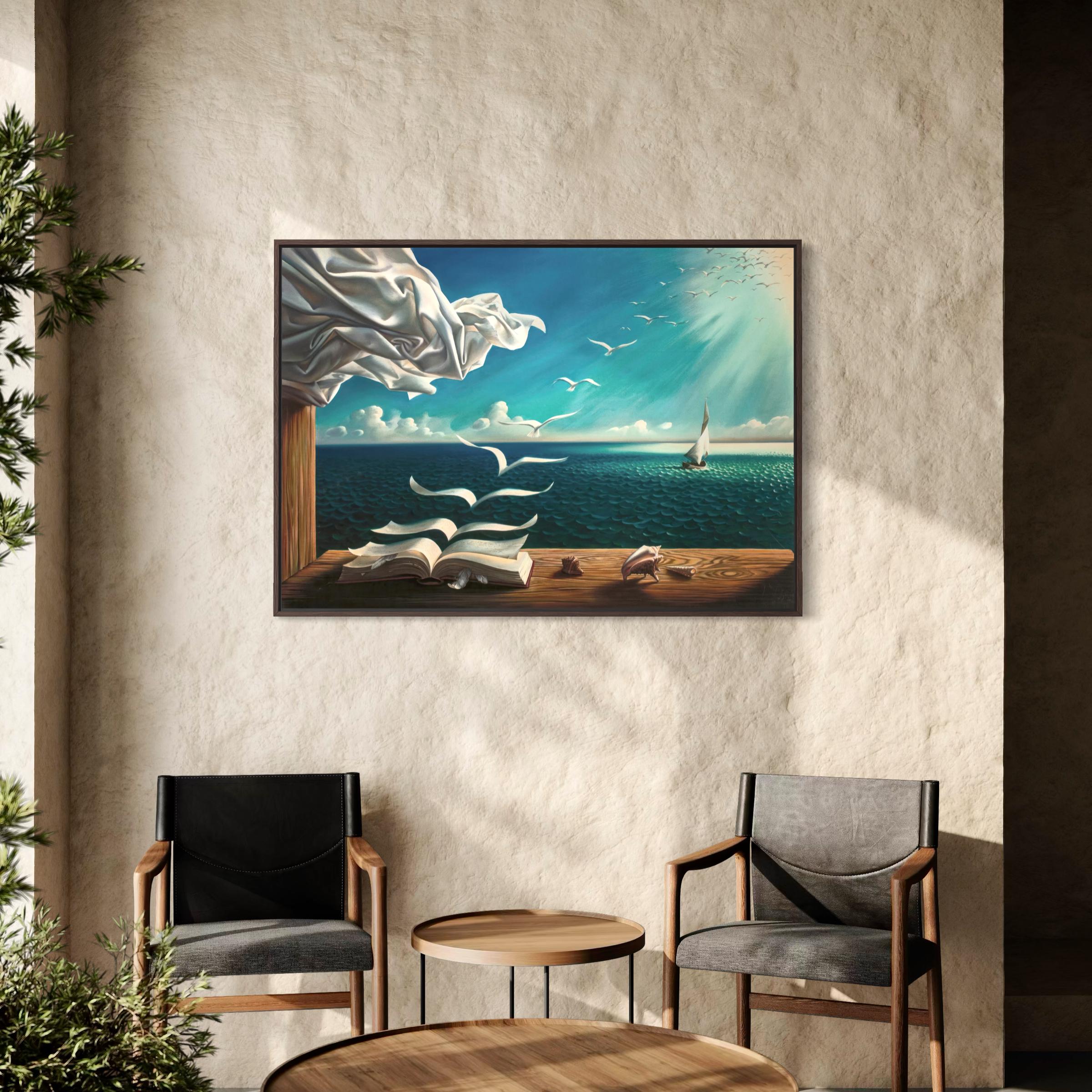 Book to Birds Salvador Dali Poster Print | Sea Canvas Wall Art