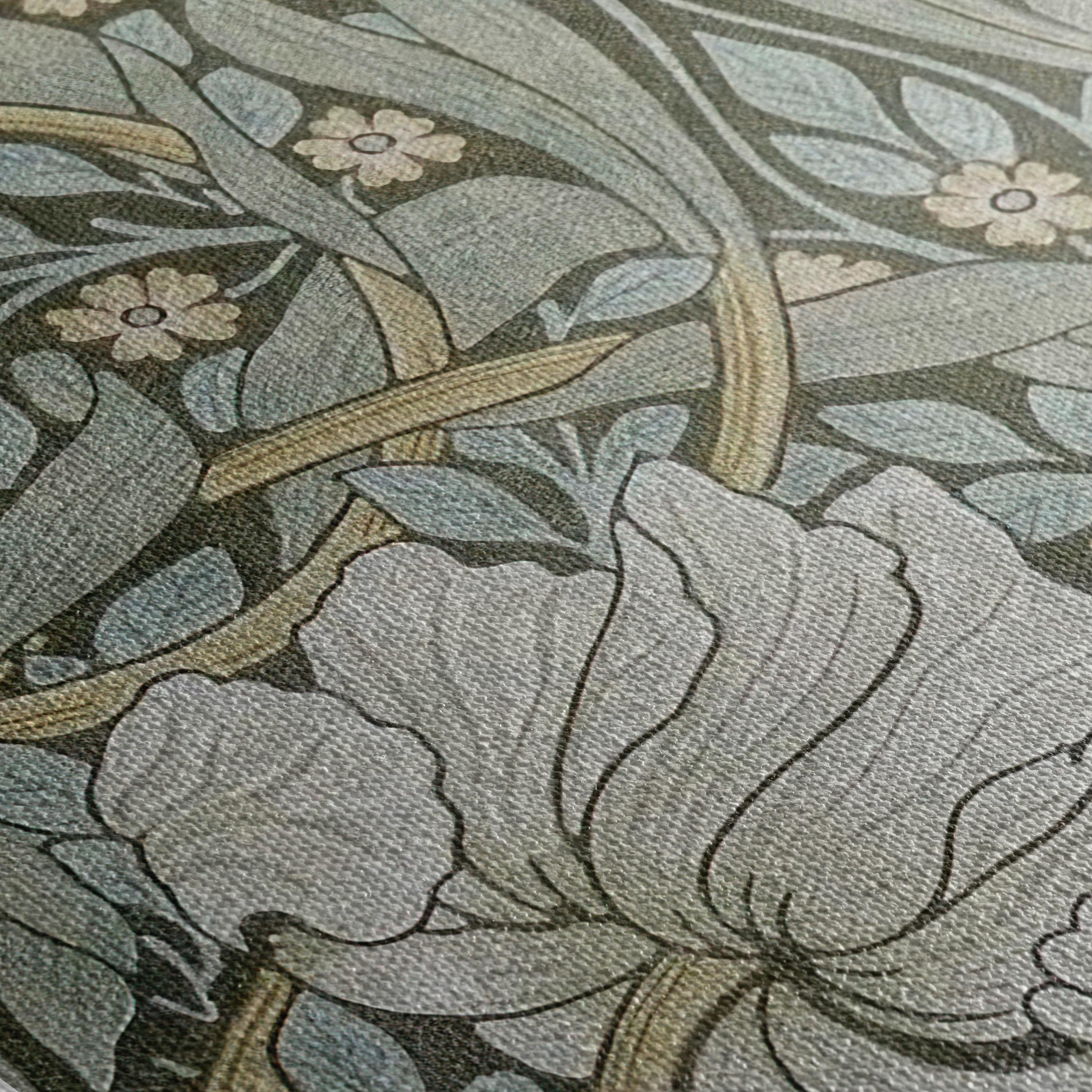 William Morris Pimpernel Botanical Set of 3 Canvas | Poster Prints | Vintage Floral Sage Green