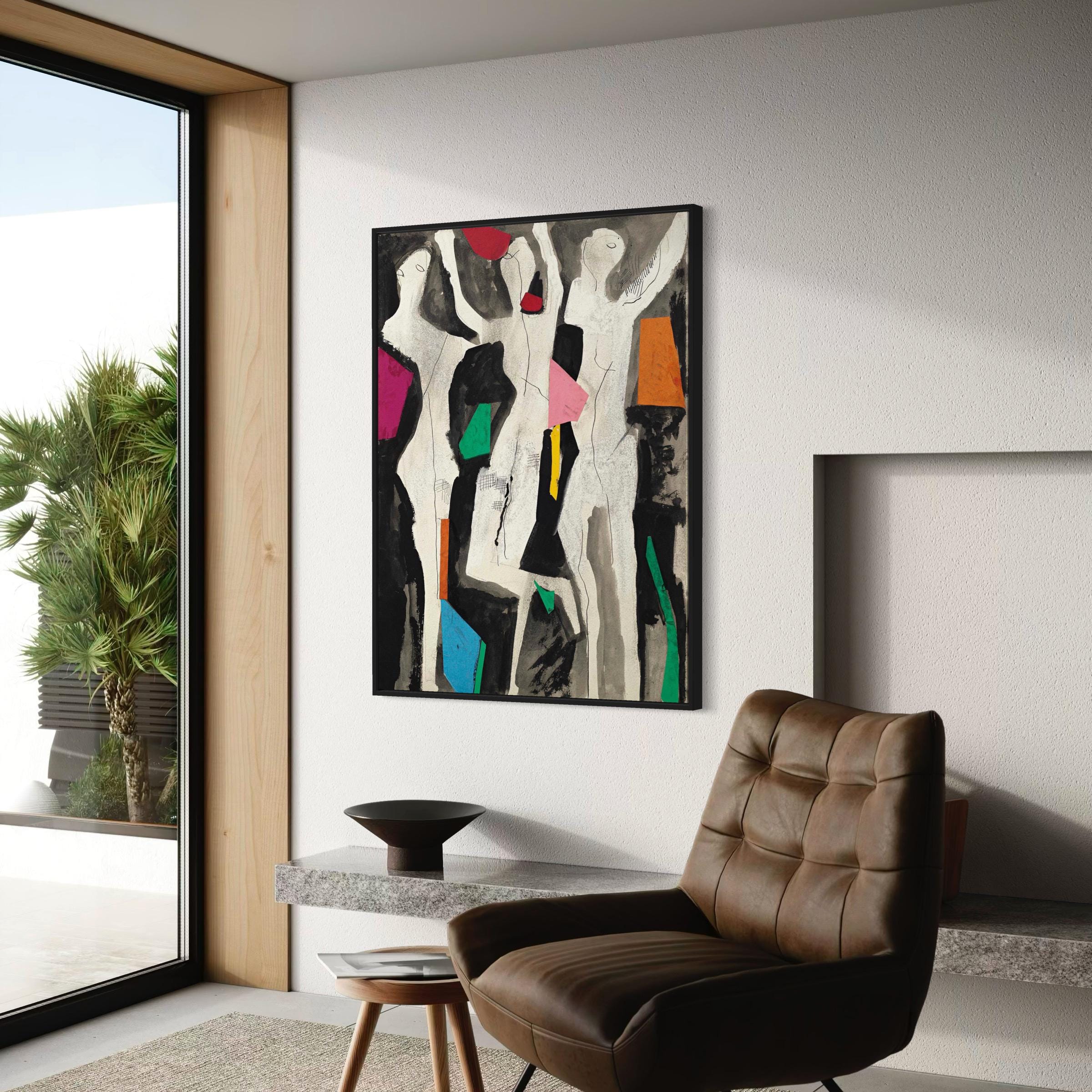 Marino Marini Personnages Abstract Modern Canvas Art | Poster Print