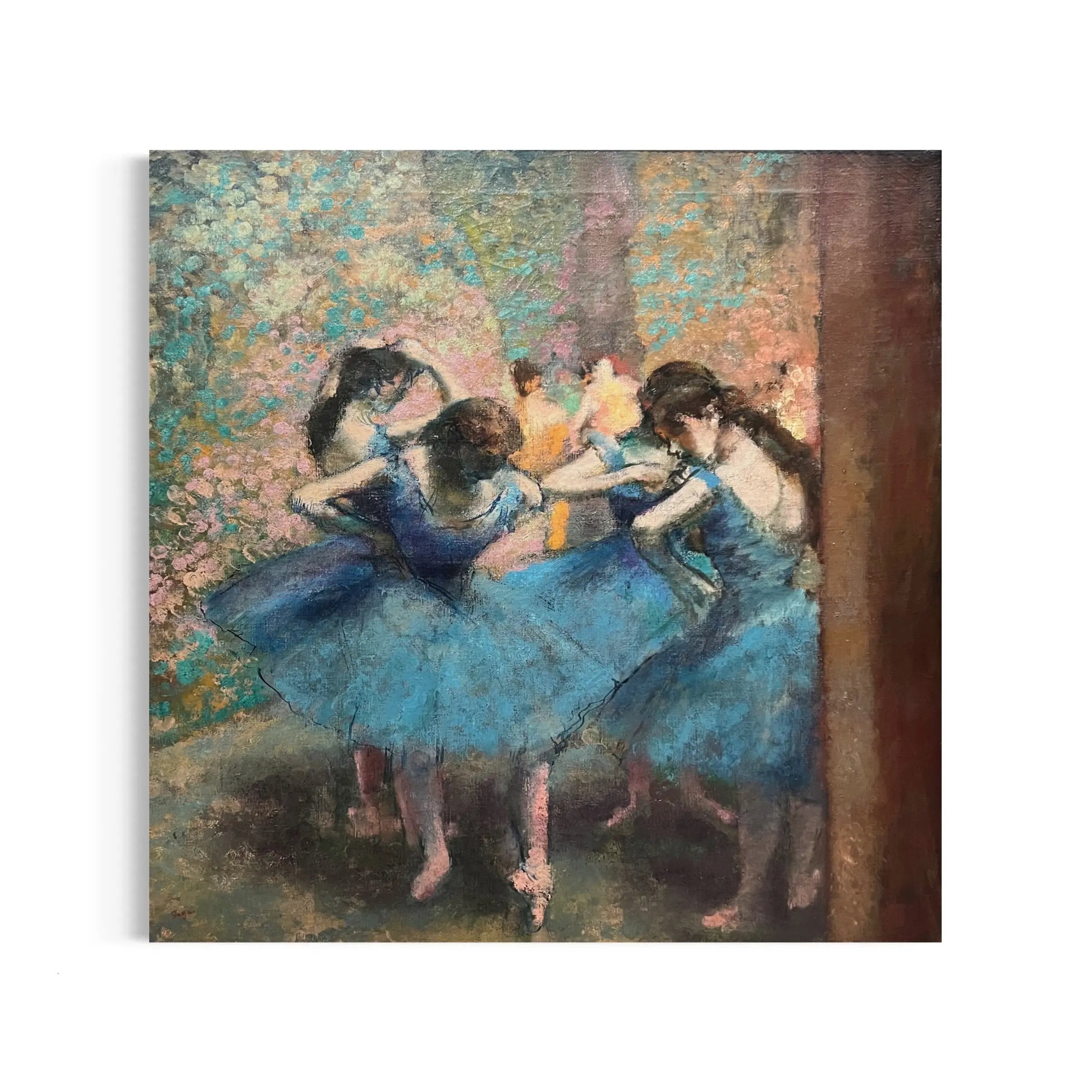 a painting of a group of young ballerinas