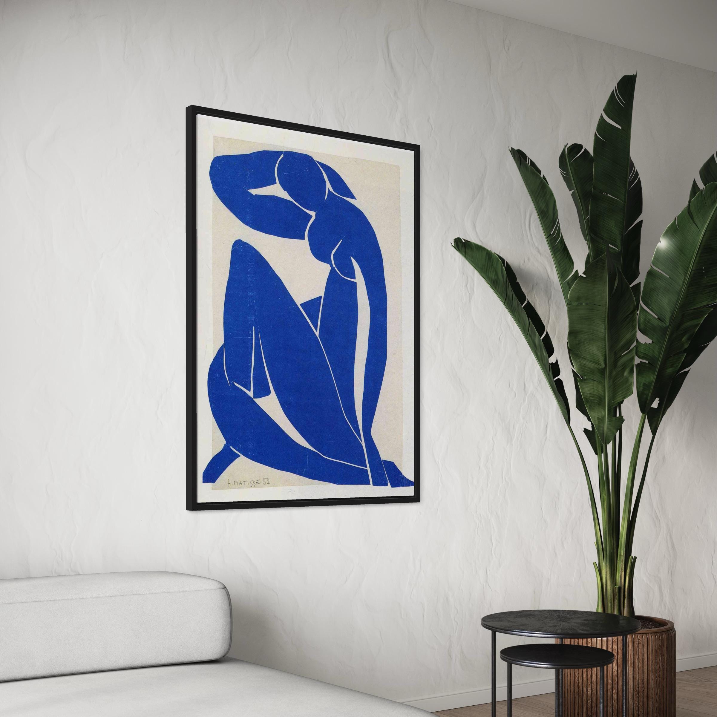Henri Matisse Blue Nude II Cutout Style | Minimal Modern Canvas Art | Poster Print