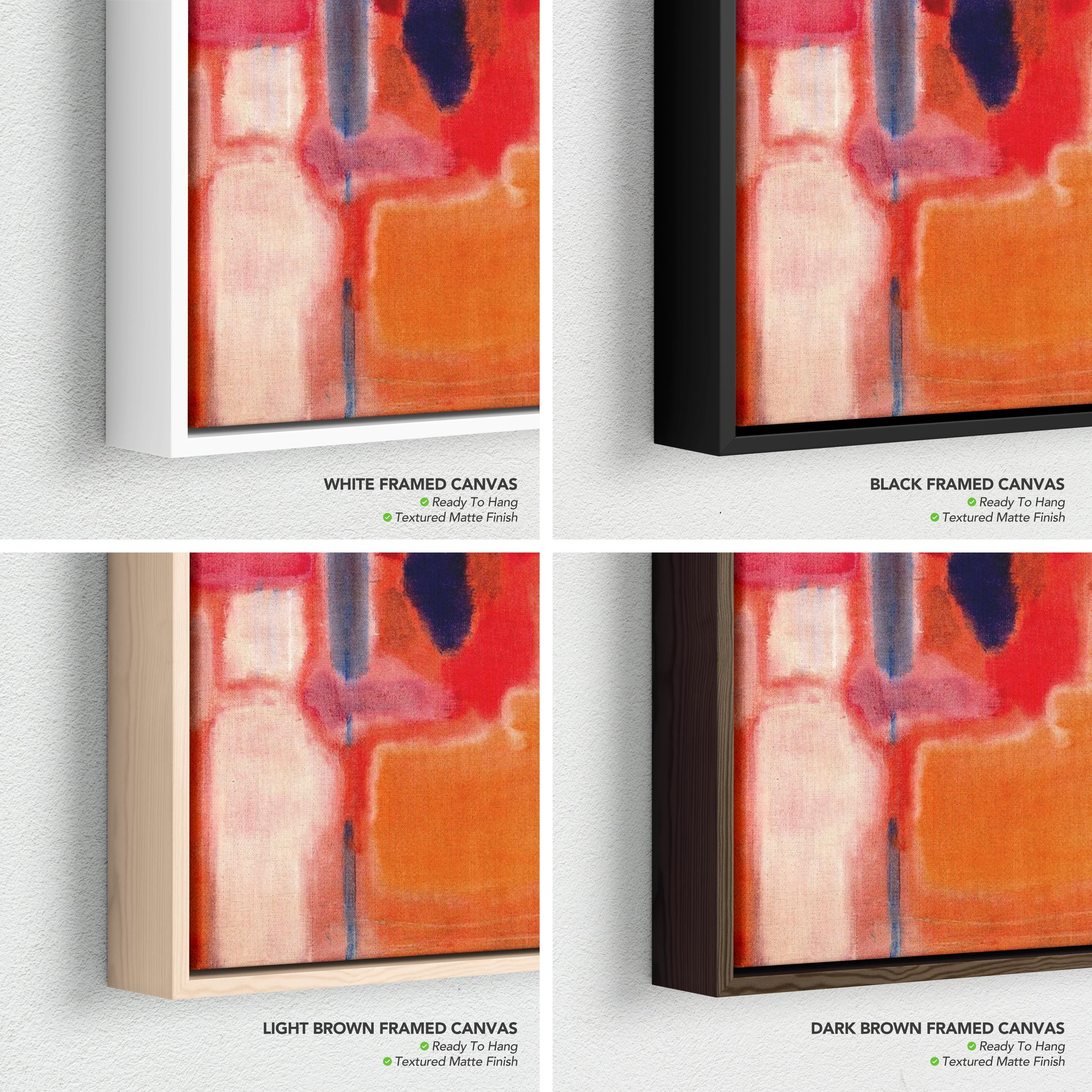 Mark Rothko No. 9 | Abstract Expressionist Red Orange Color Field Canvas Art | Poster Print