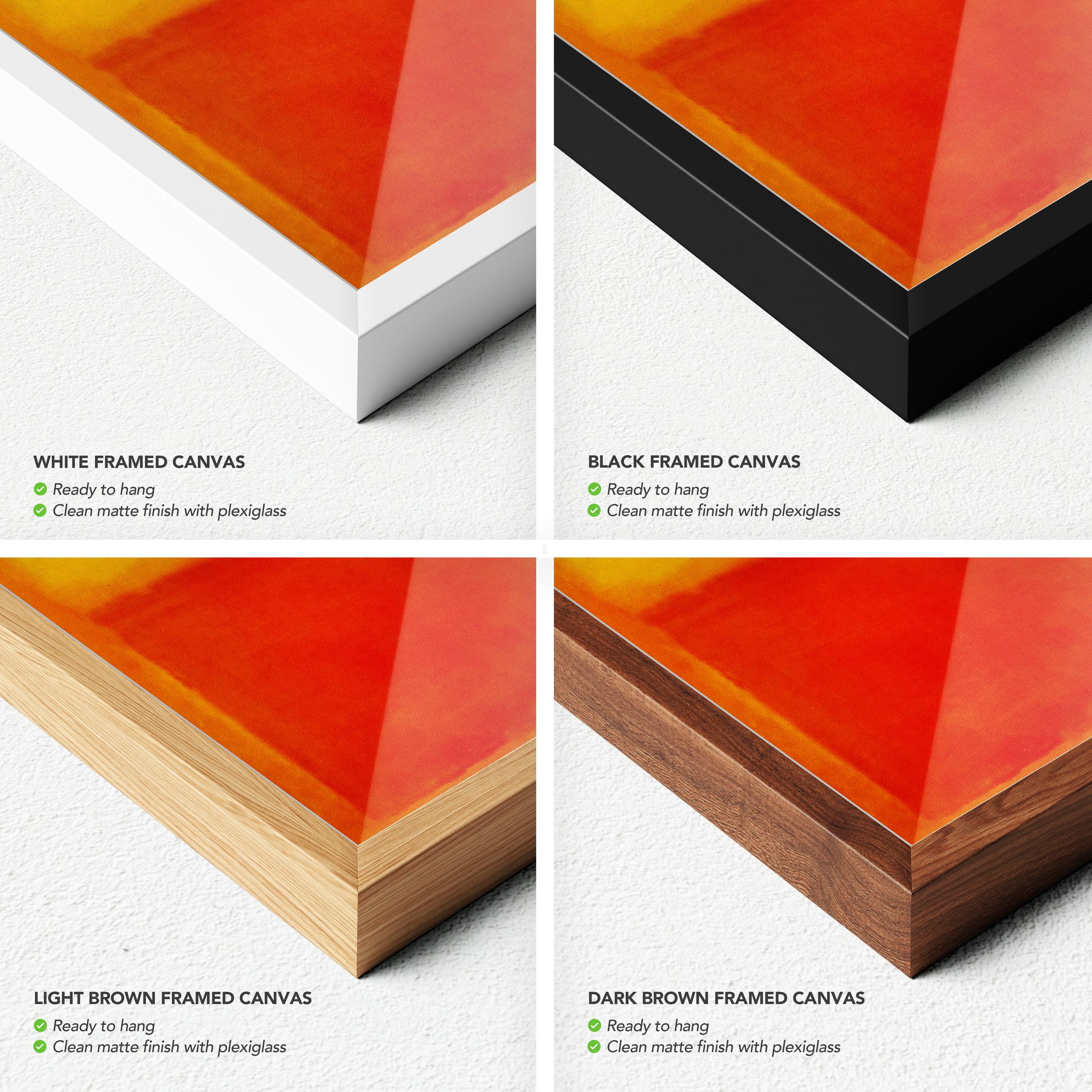 Mark Rothko Orange and Yellow | Abstract Expressionist Canvas Art | Poster Print