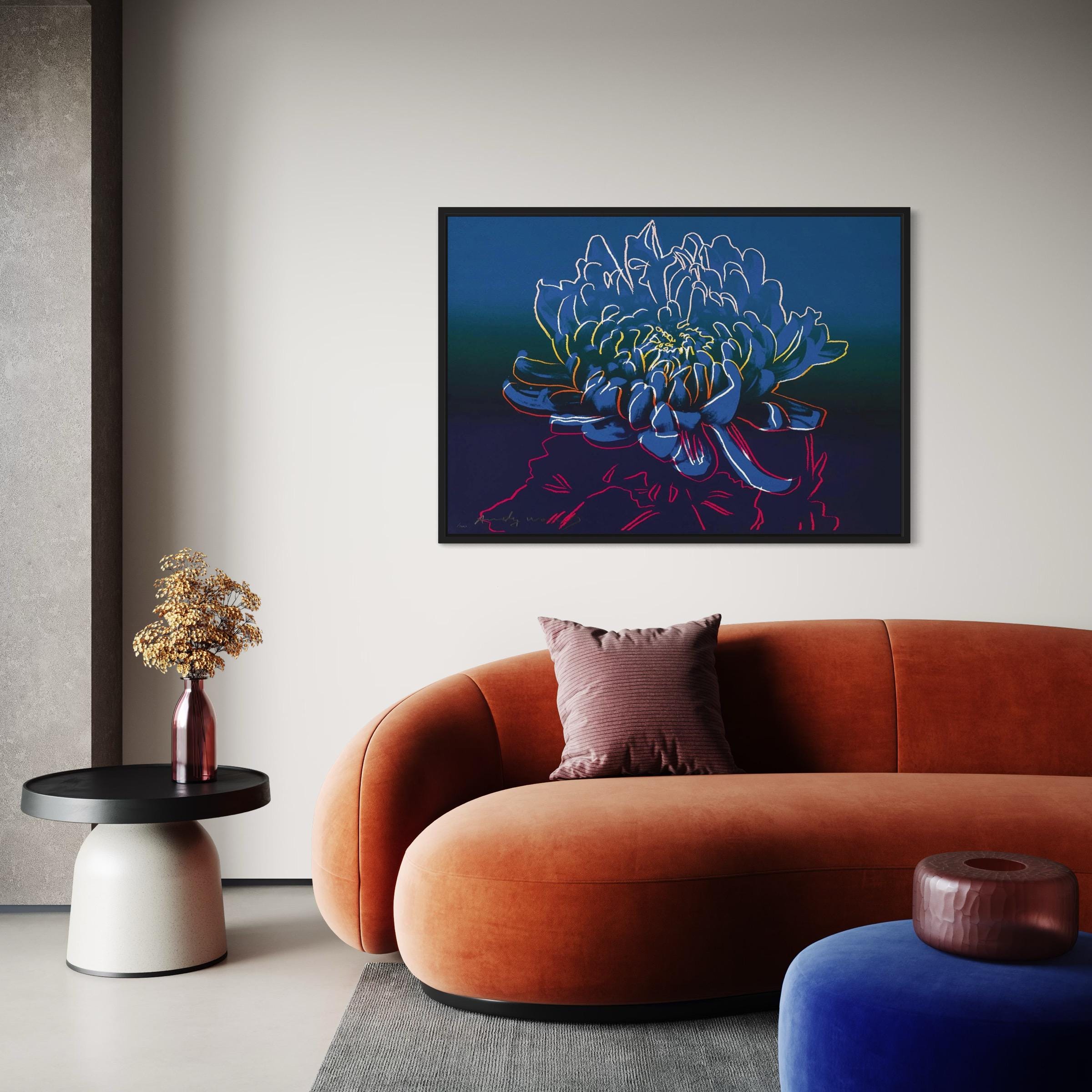 Andy Warhol Chrysanthemum Flower Pop Art Botanical Canvas Art | Poster Print