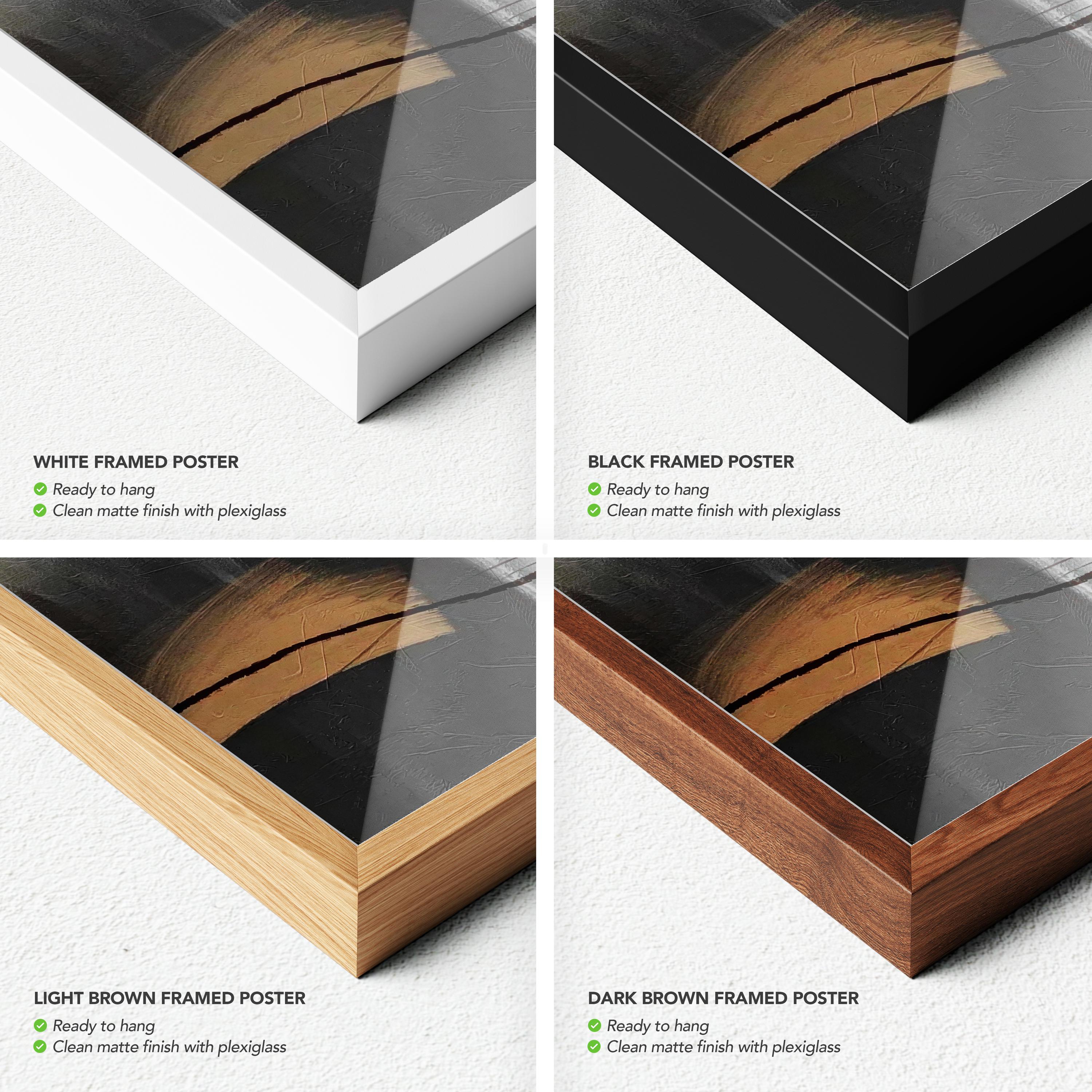 Set of 3 Abstract Canvas Wall Art | Grunge Poster Prints Stroke Effect Tan Gray Neutral Organic