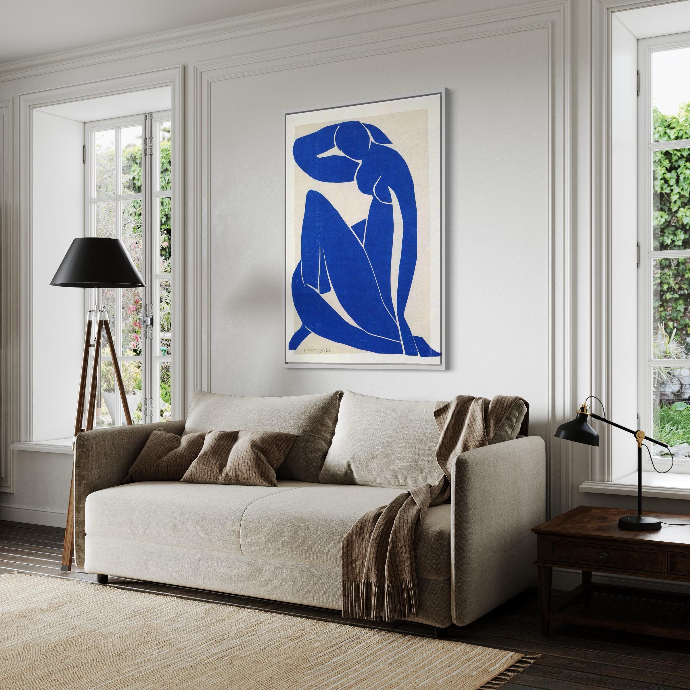 Henri Matisse Blue Nude II Cutout Style | Minimal Modern Canvas Art | Poster Print