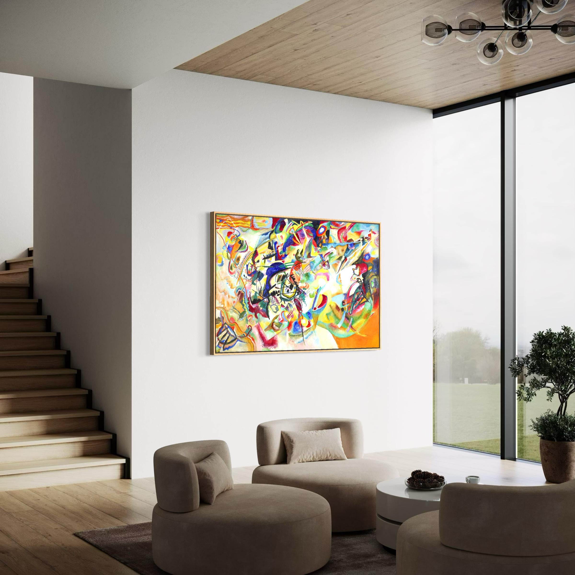 Wassily Kandinsky Composition VII | Geometric Abstraction Canvas Wall Art | Poster Print