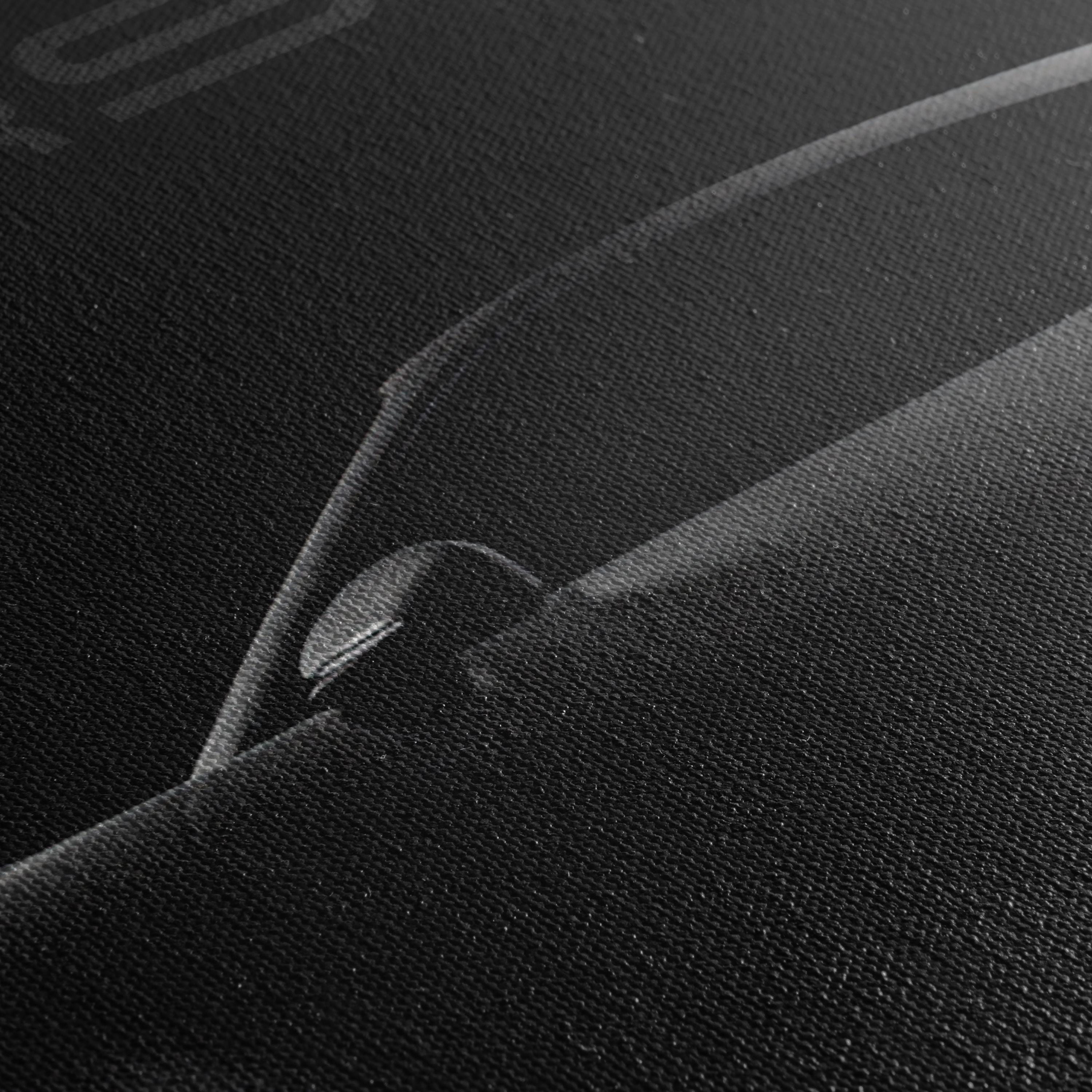 Porsche 911 Motivational GT3 RS Sports Car | Black & White Canvas Art | Poster Print