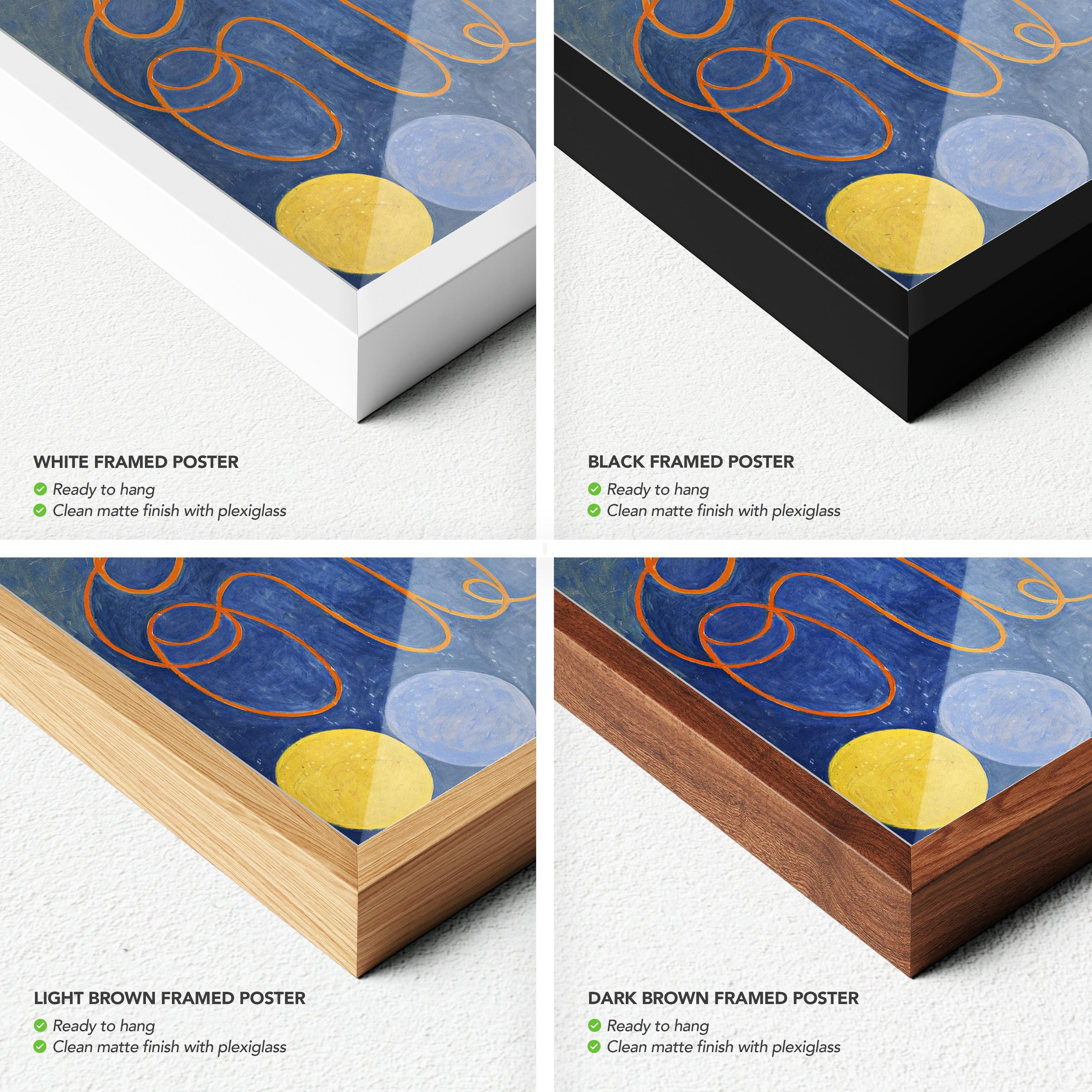 Hilma af Klint Childhood | The Ten Largest No.1 Canvas Art | Poster Print