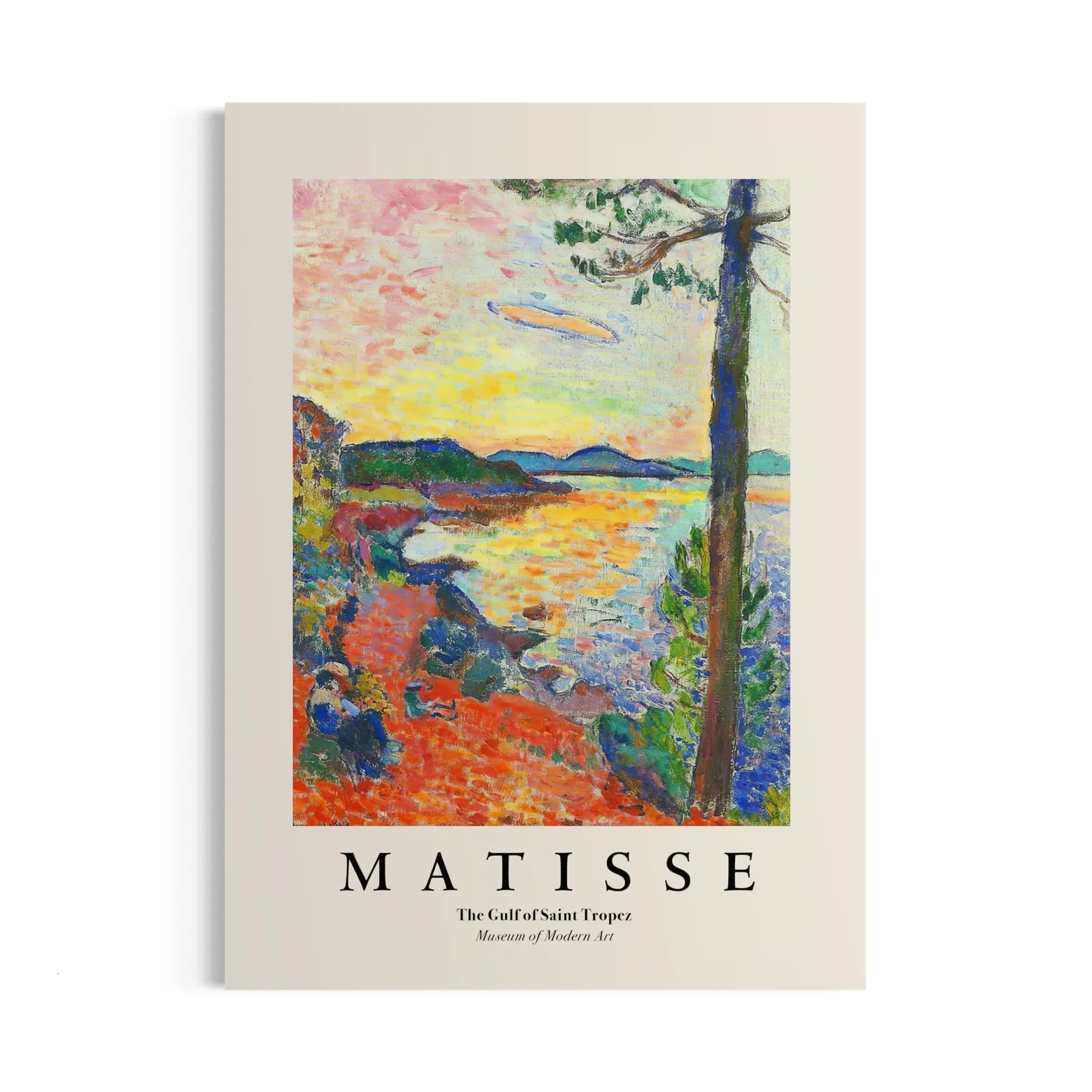 a book with a painting on it