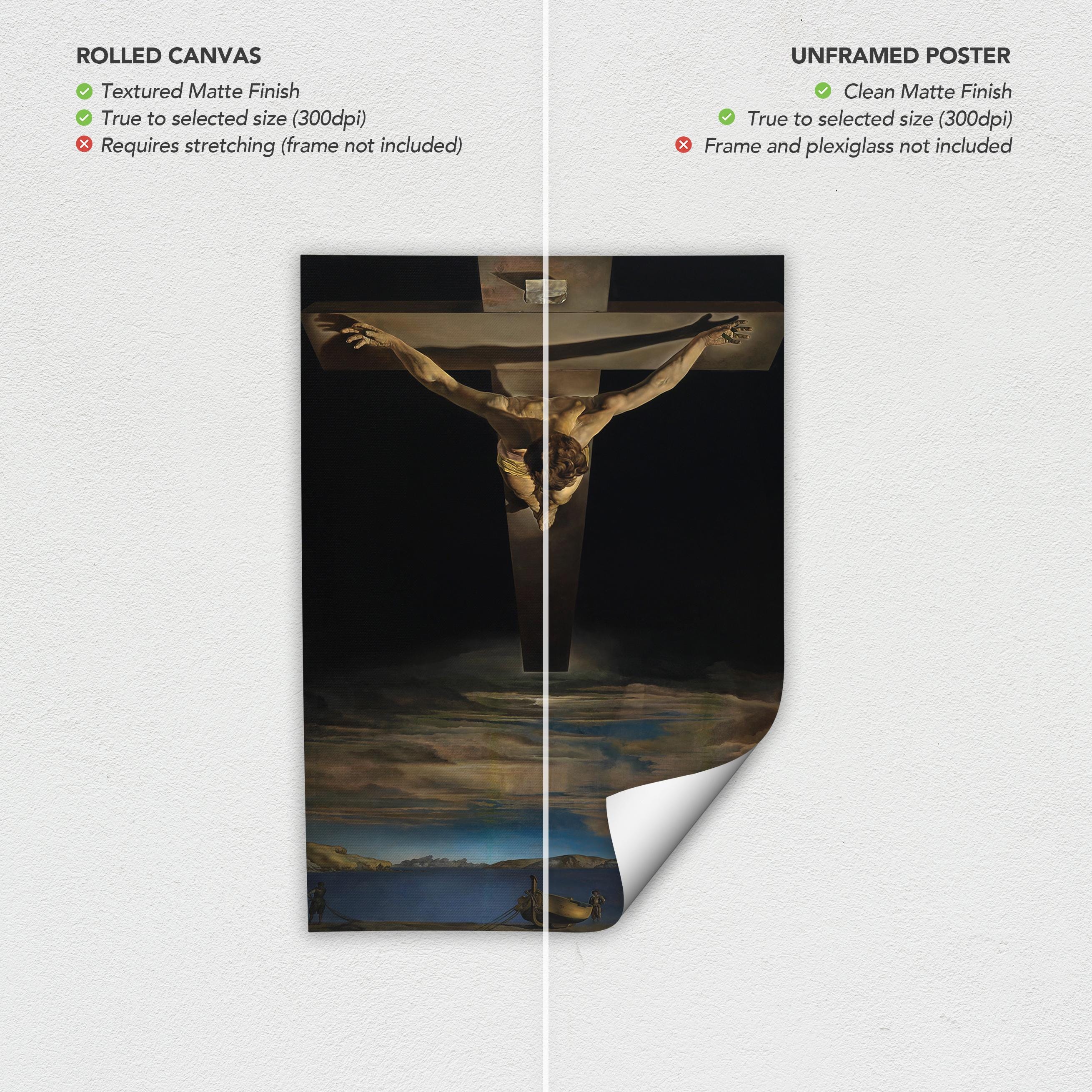 Salvador Dali Christ of Saint John of the Cross Surrealism Canvas Art | Poster Print