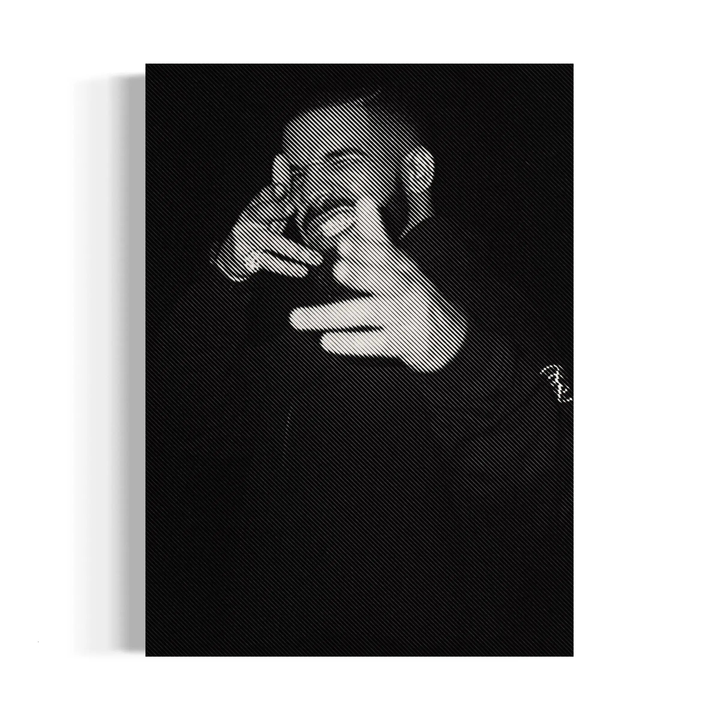 a black and white photo of a man smoking a cigarette