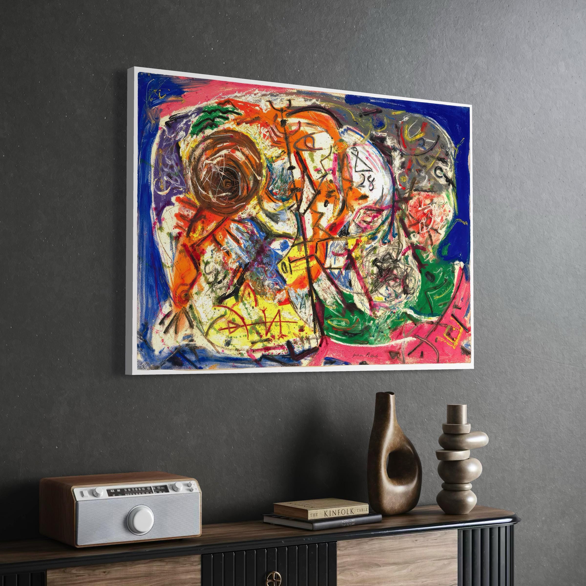 Jackson Pollock Untitled 1946  | Modern Canvas Art | Poster Print