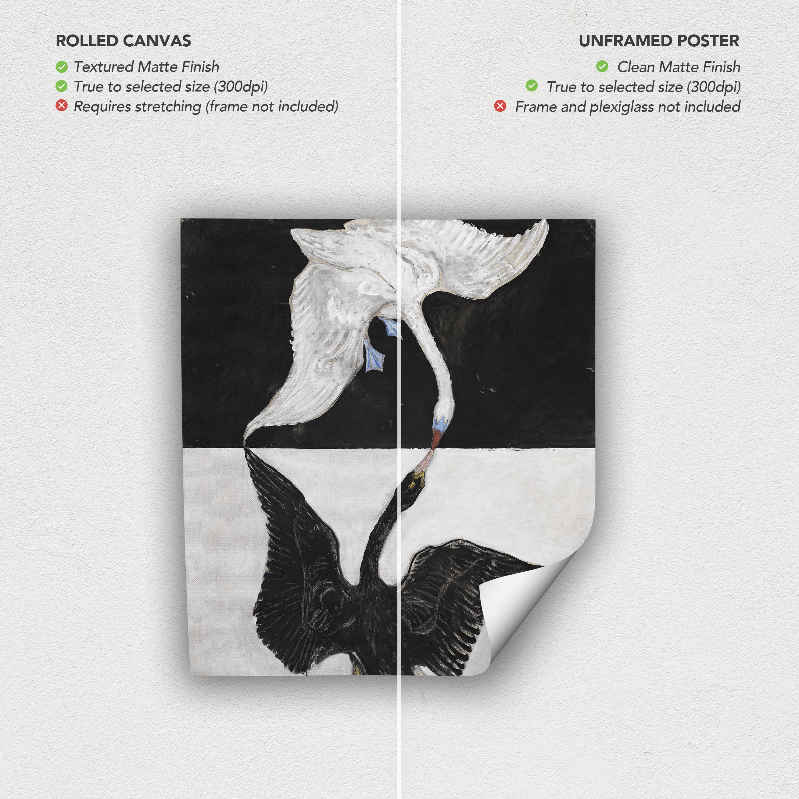 Hilma af Klint The Swan No 1 Abstract Canvas Art | Poster Print