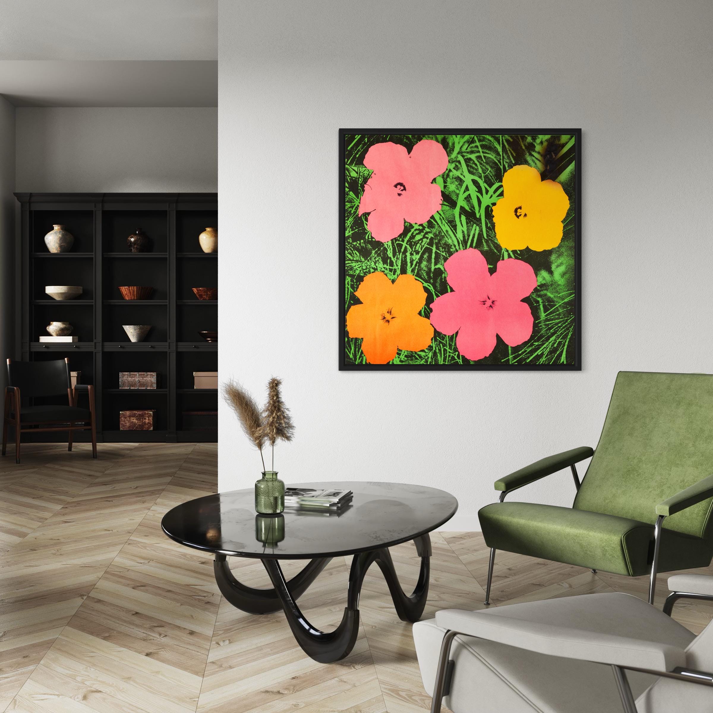 Andy Warhol Vintage Flowers Pop Art Canvas Art | Poster Print