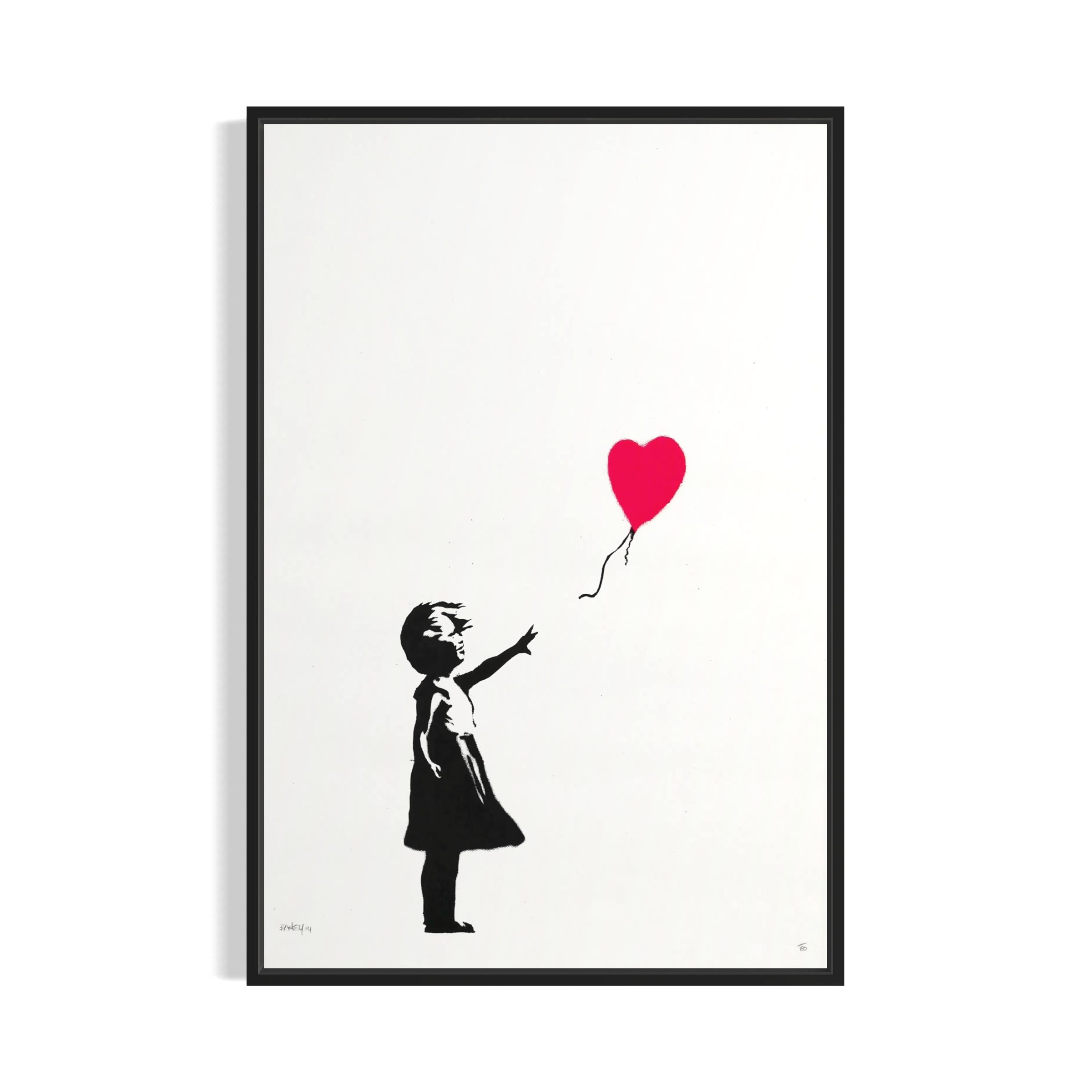 Girl with Balloon by Banksy | Iconic Street Graffiti Piece Canvas Art | Poster Print