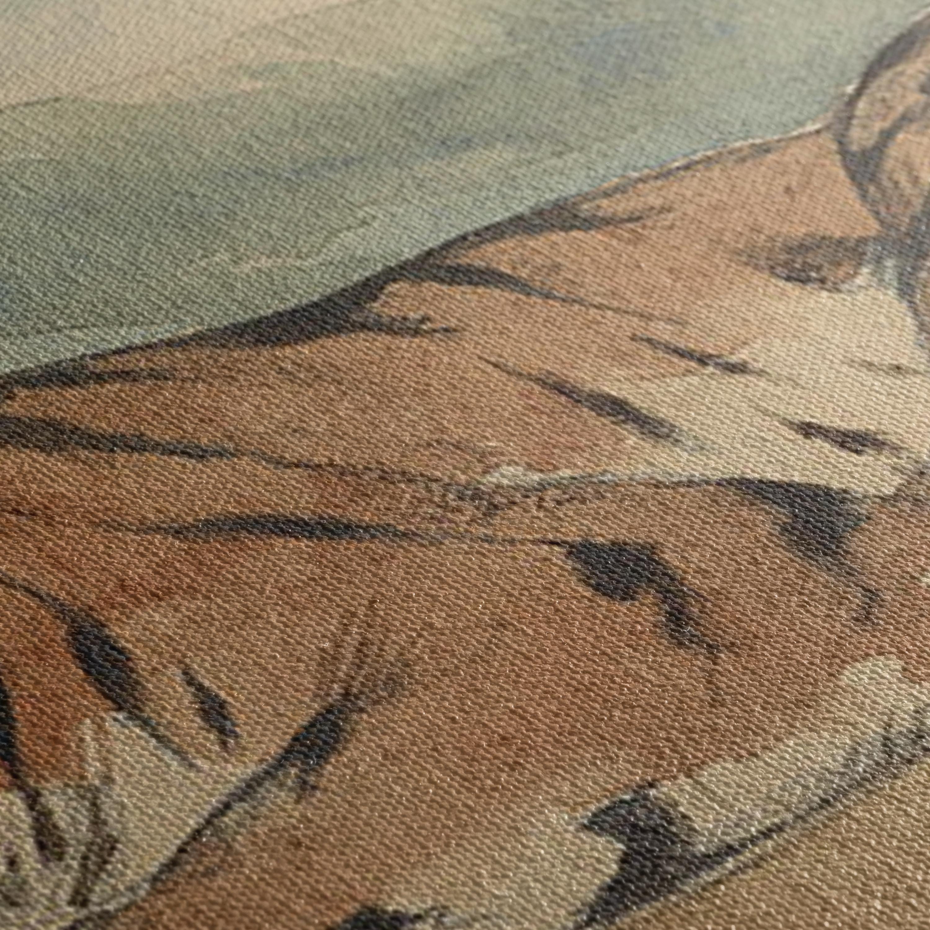 Royal Tiger by Eugene Delacroix | Vintage Animal Wildlife Canvas Art | Poster Print